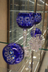 Set 2 Pahare Cu Picior Roman Petra - 190 ml - albastru