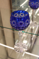 Set 2 Pahare Cu Picior Roman Petra - 190 ml - albastru