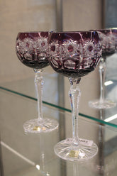 Set 2 Pahare Cu Picior Roman Petra - 190 ml - violet