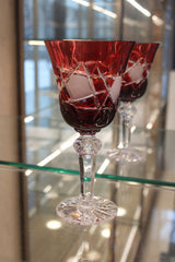 Set 6 Pahare Cu Picior Goblet Mars - 240 ml - ruby