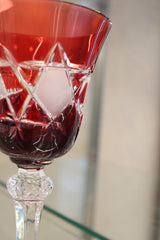 Set 6 Pahare Cu Picior Goblet Mars - 240 ml - ruby