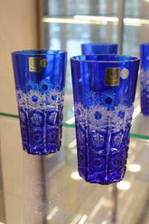 Set 2 Pahare Fara Picior Petra - 320 ml - albastru