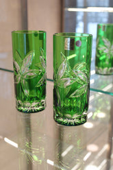 Set 2 Pahare Fara Picior - 350 ml - verde