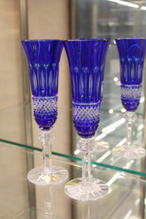 Set 2 Pahare Cu Picior Flute Tomy - 155 ml - albastru