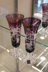Set 2 Pahare Cu Picior Goblet Mars - 150 ml - violet