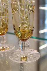 Set 2 Pahare Cu Picior Goblet Mars - 150 ml - galben