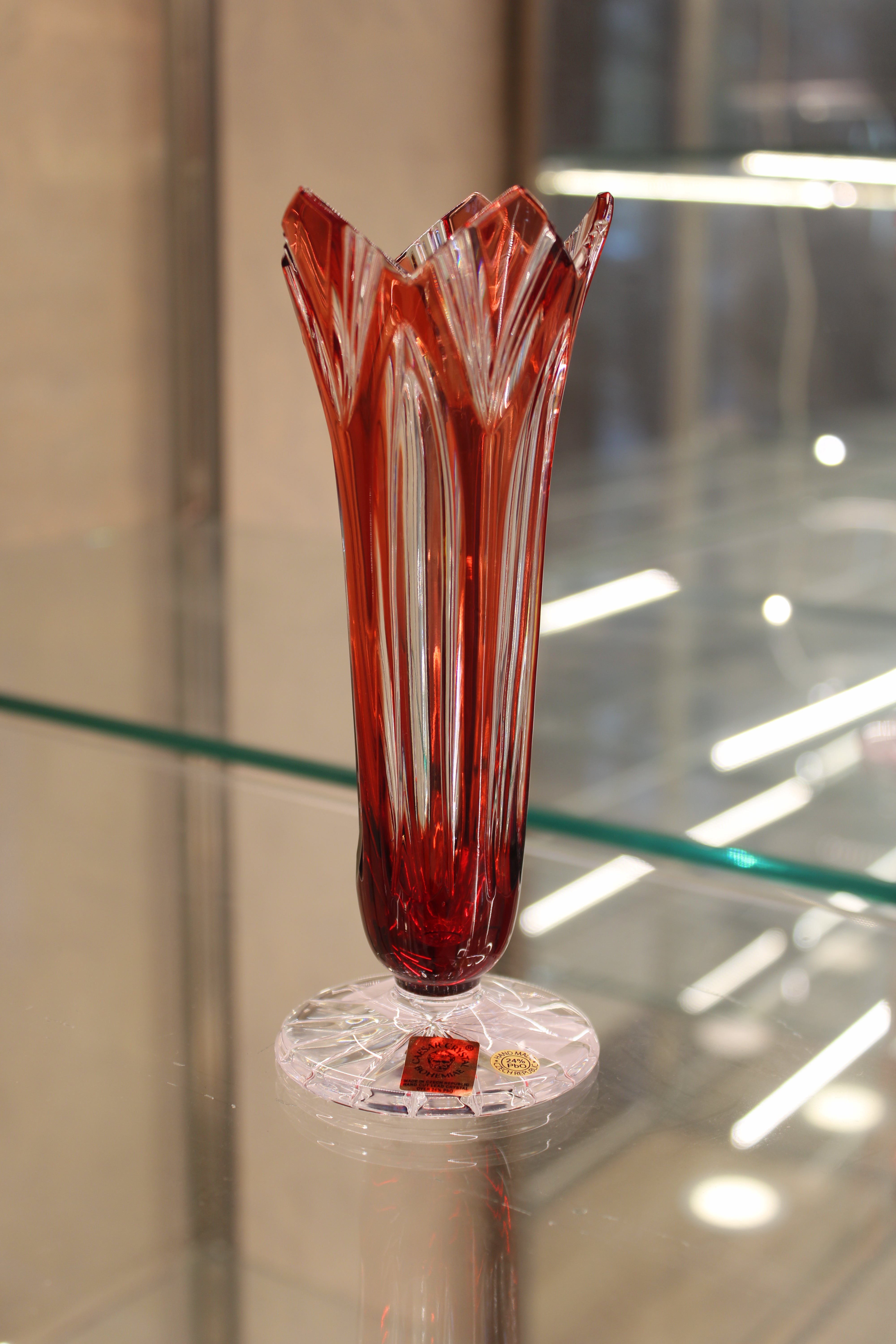 VAZA LOTUS - 175mm - Ruby