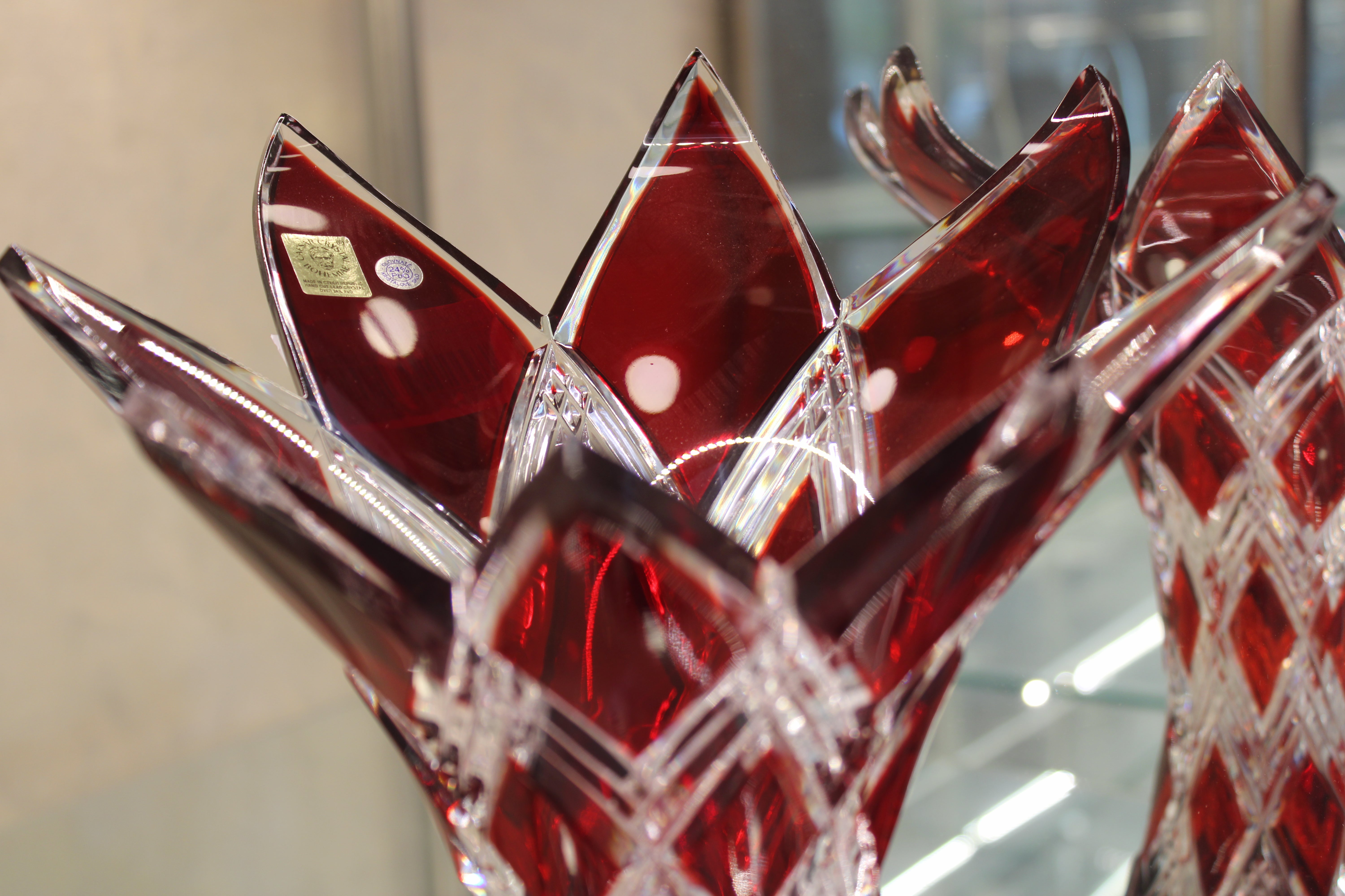 VAZA HARLEQUIN - 330mm - Ruby