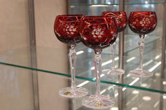 PAHAR CU PICIOR ROMAN GRAPES - 190ml - Ruby