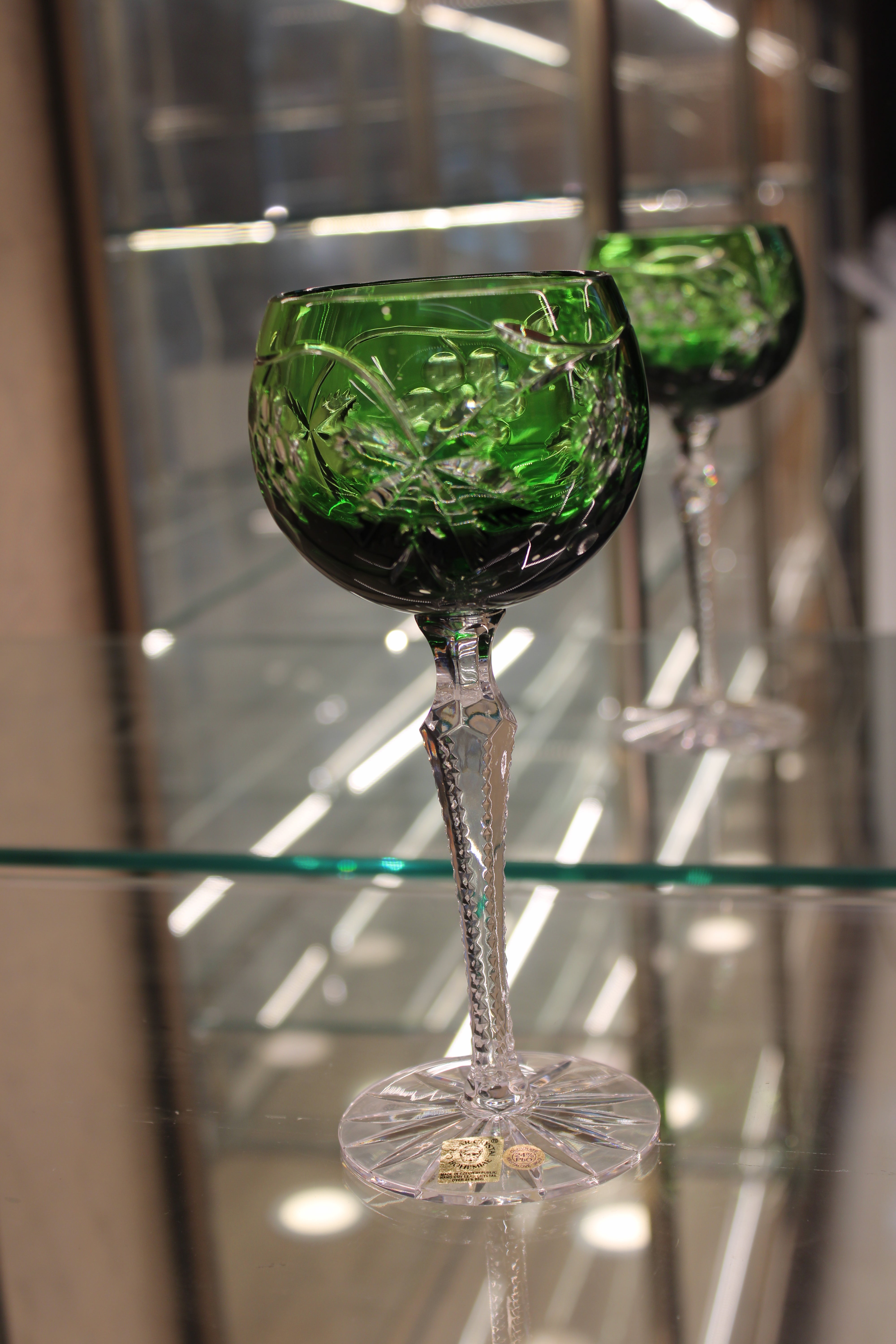 PAHAR CU PICIOR - 190ml - Verde