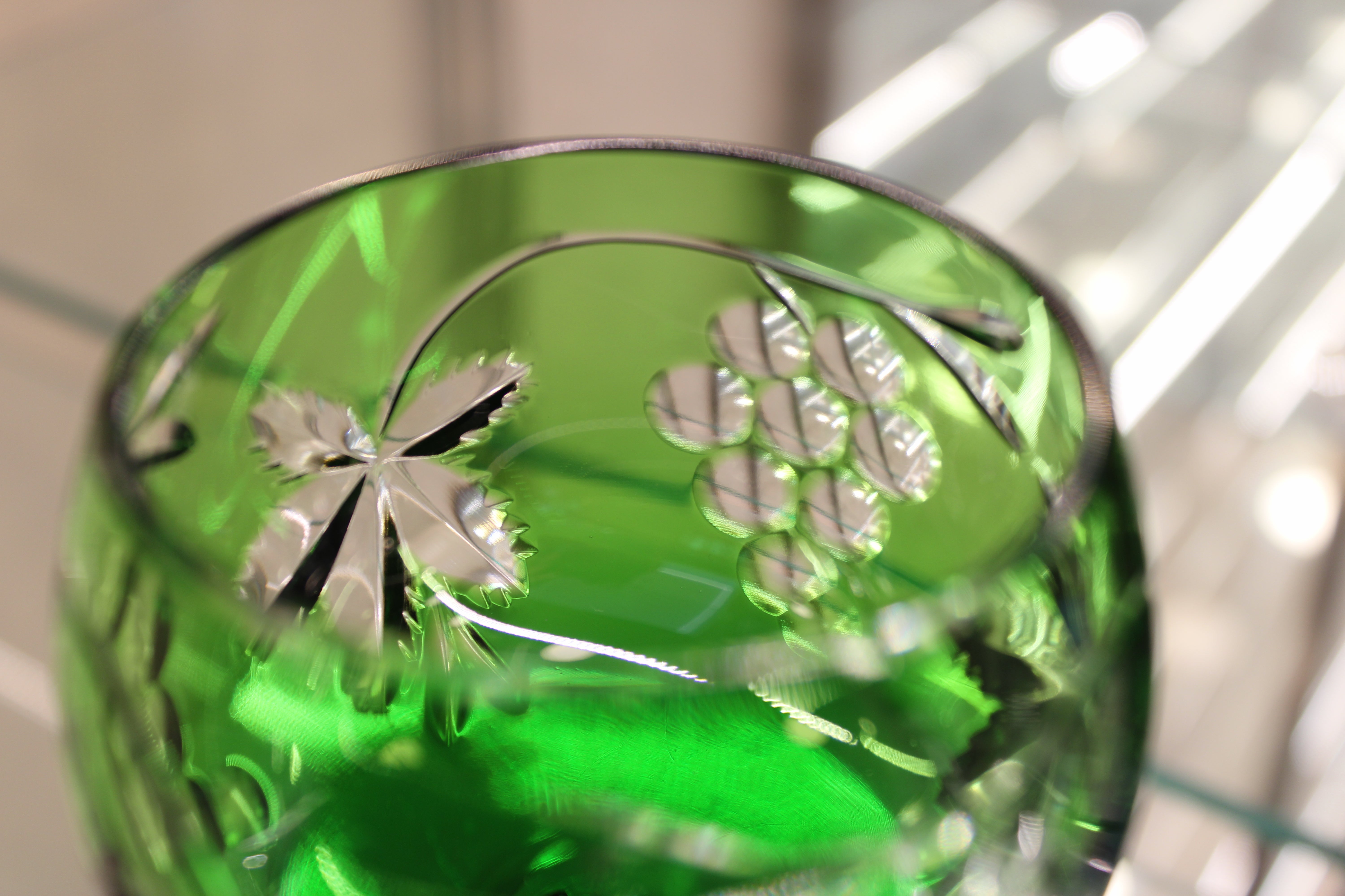 PAHAR CU PICIOR - 190ml - Verde