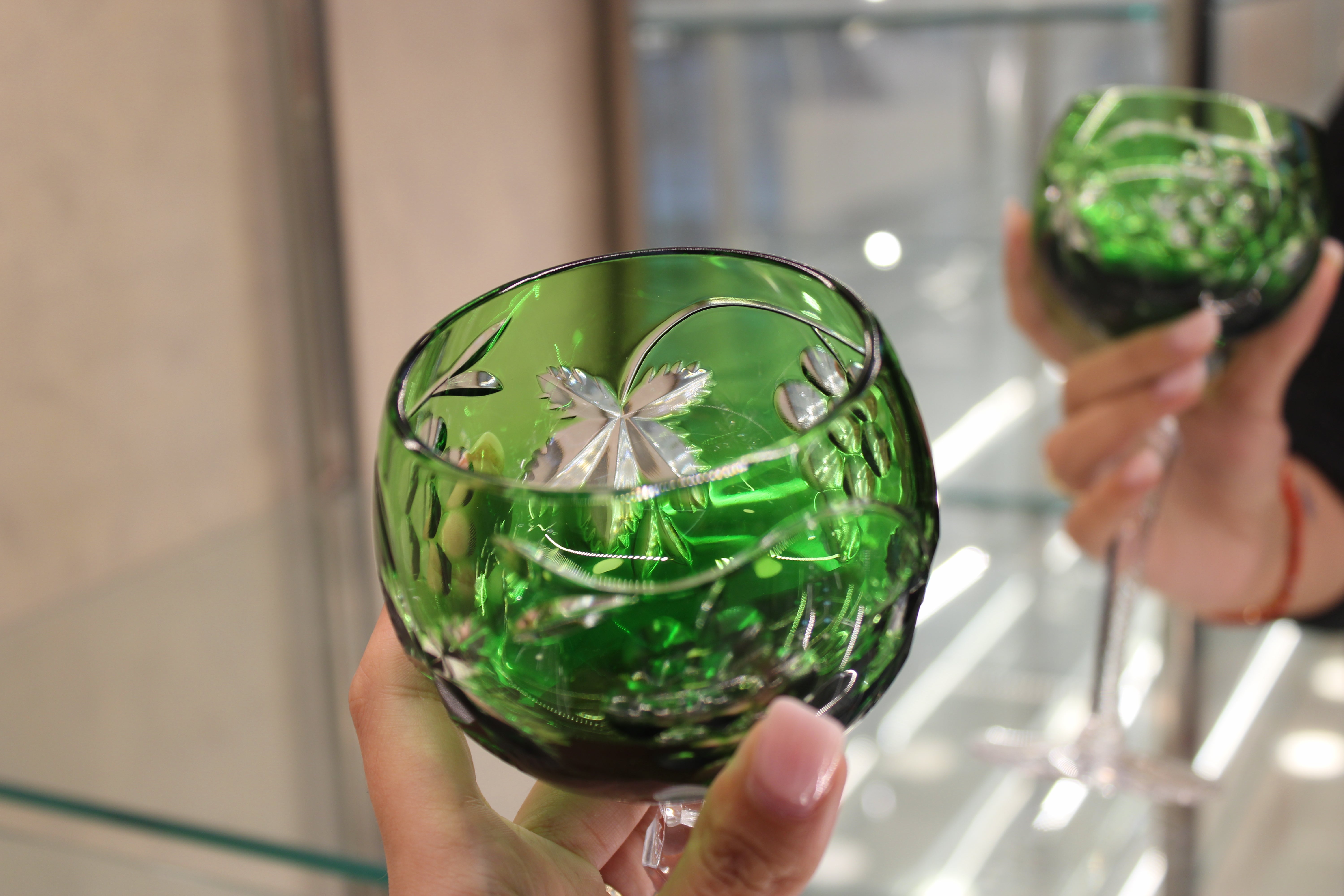 PAHAR CU PICIOR - 190ml - Verde