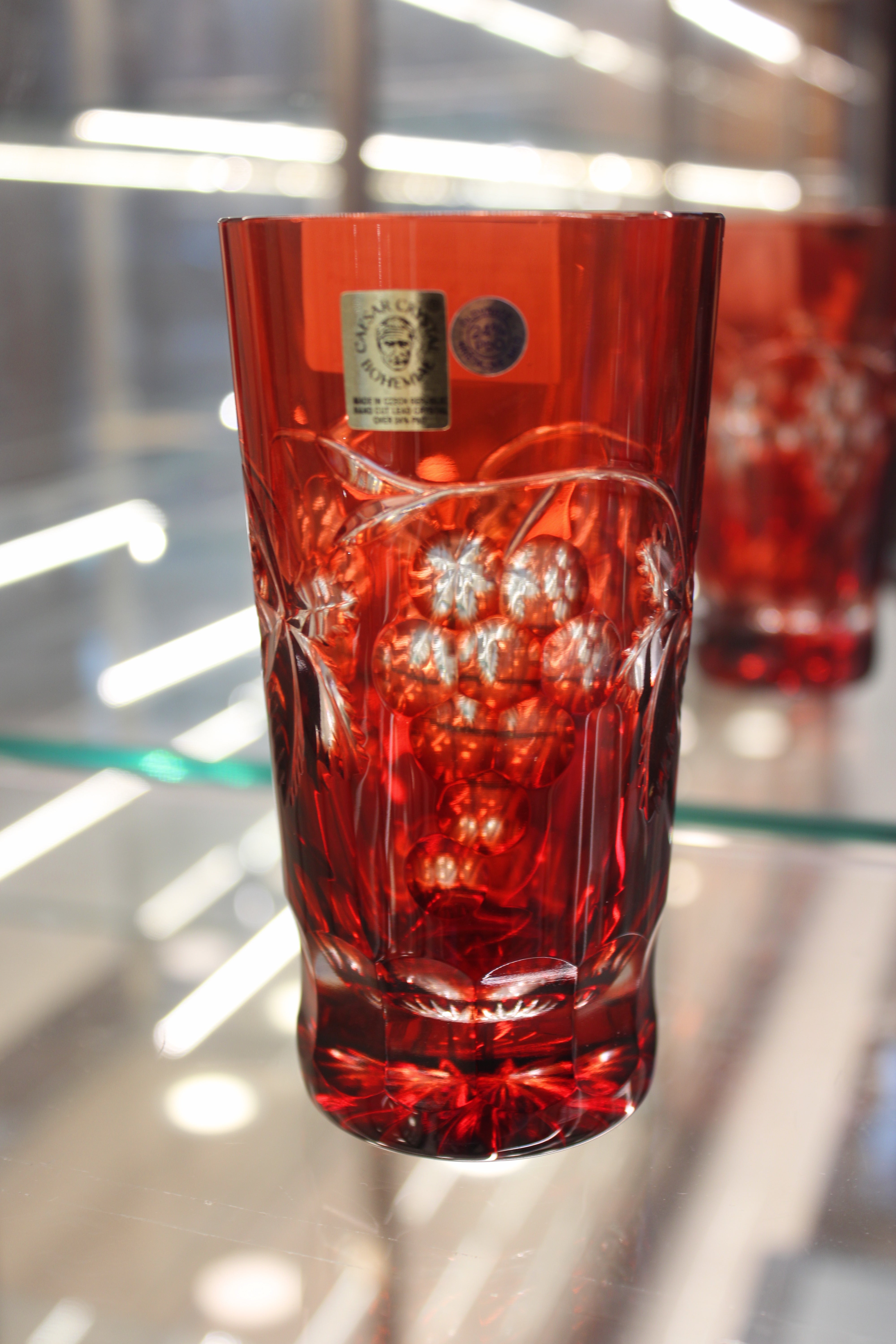 Set Pahare Grapes - 57 ml - ruby
