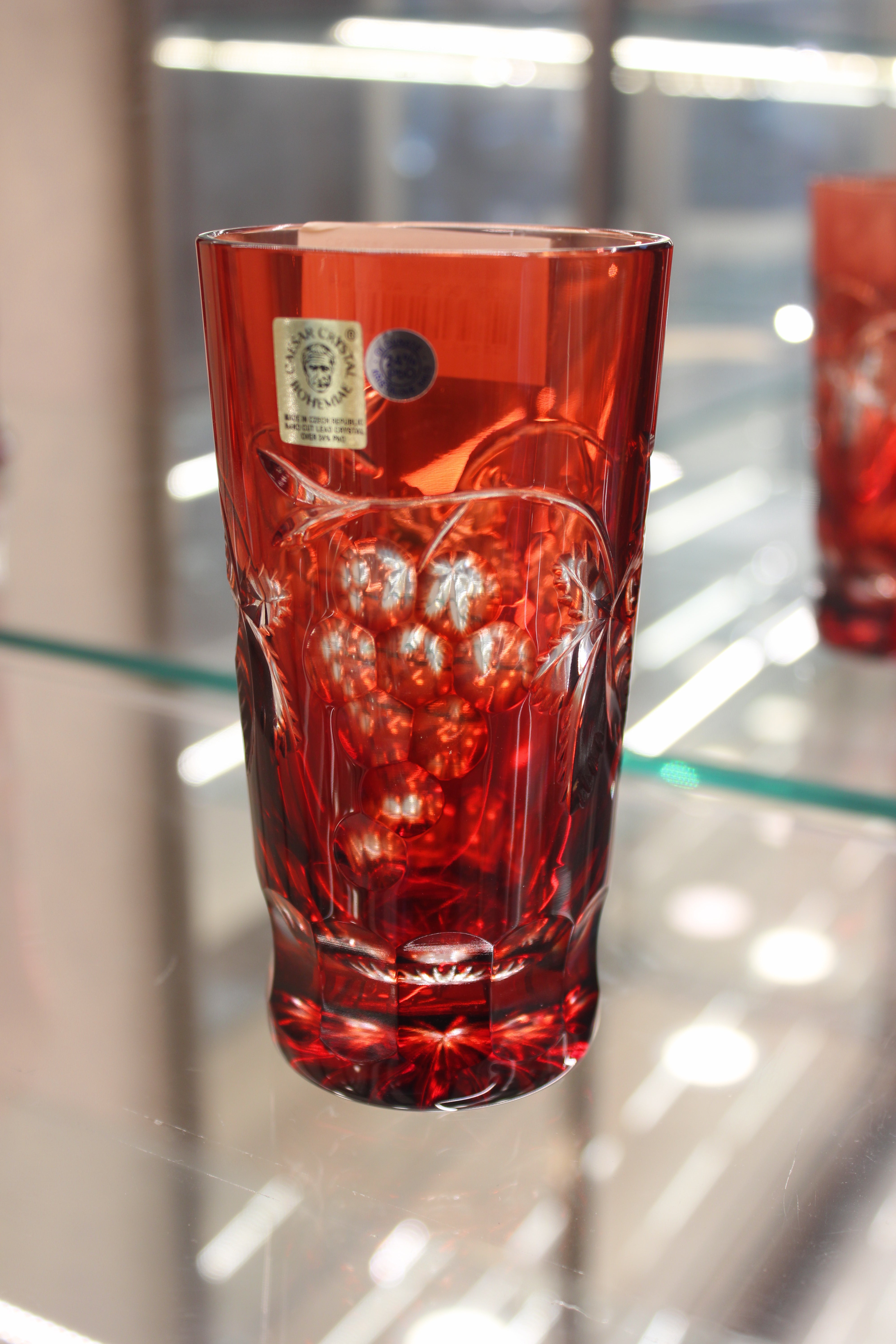 Set Pahare Grapes - 57 ml - ruby