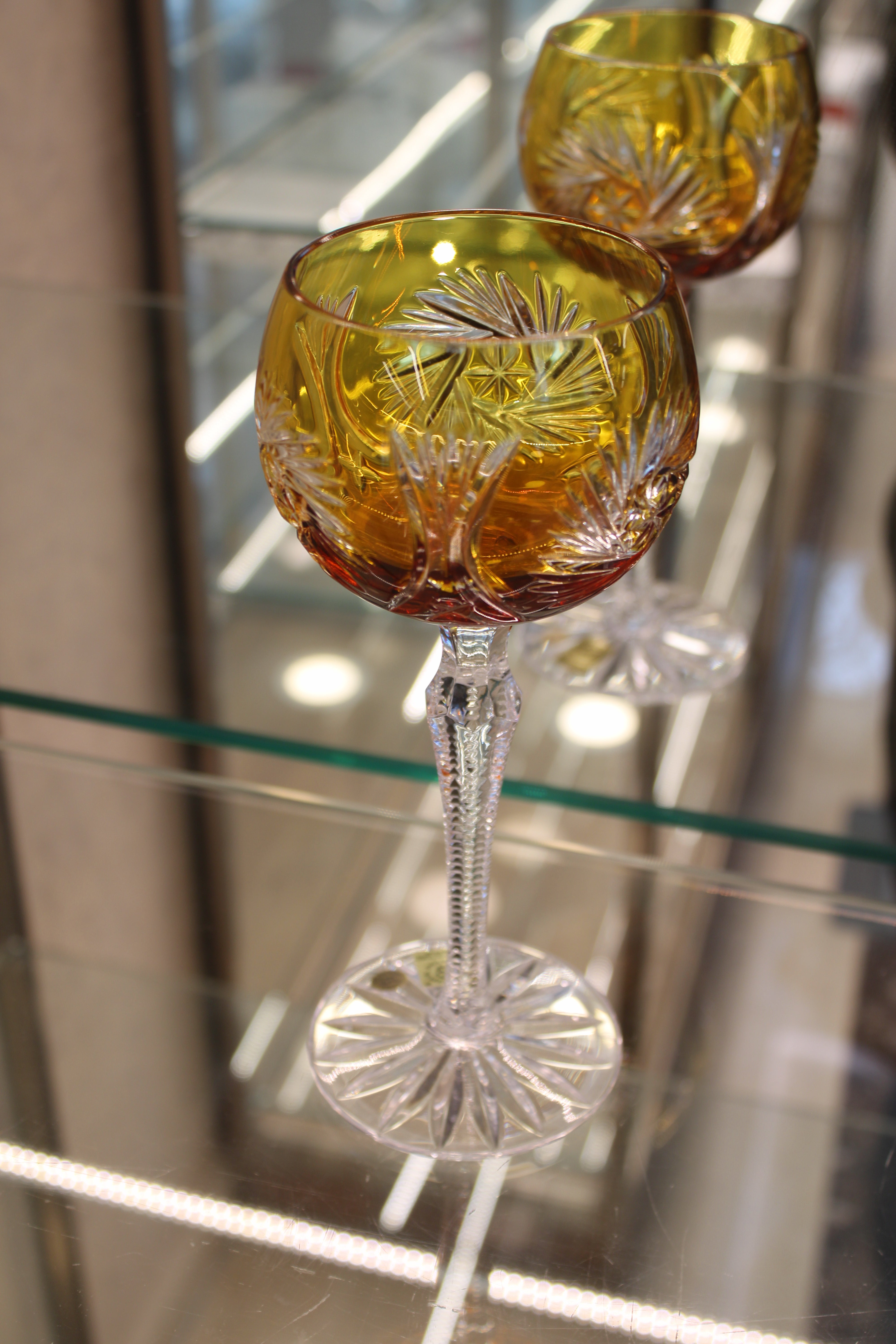 Set 2 Pahare Cu Picior Roman Pinwheel - 180 ml - transparent