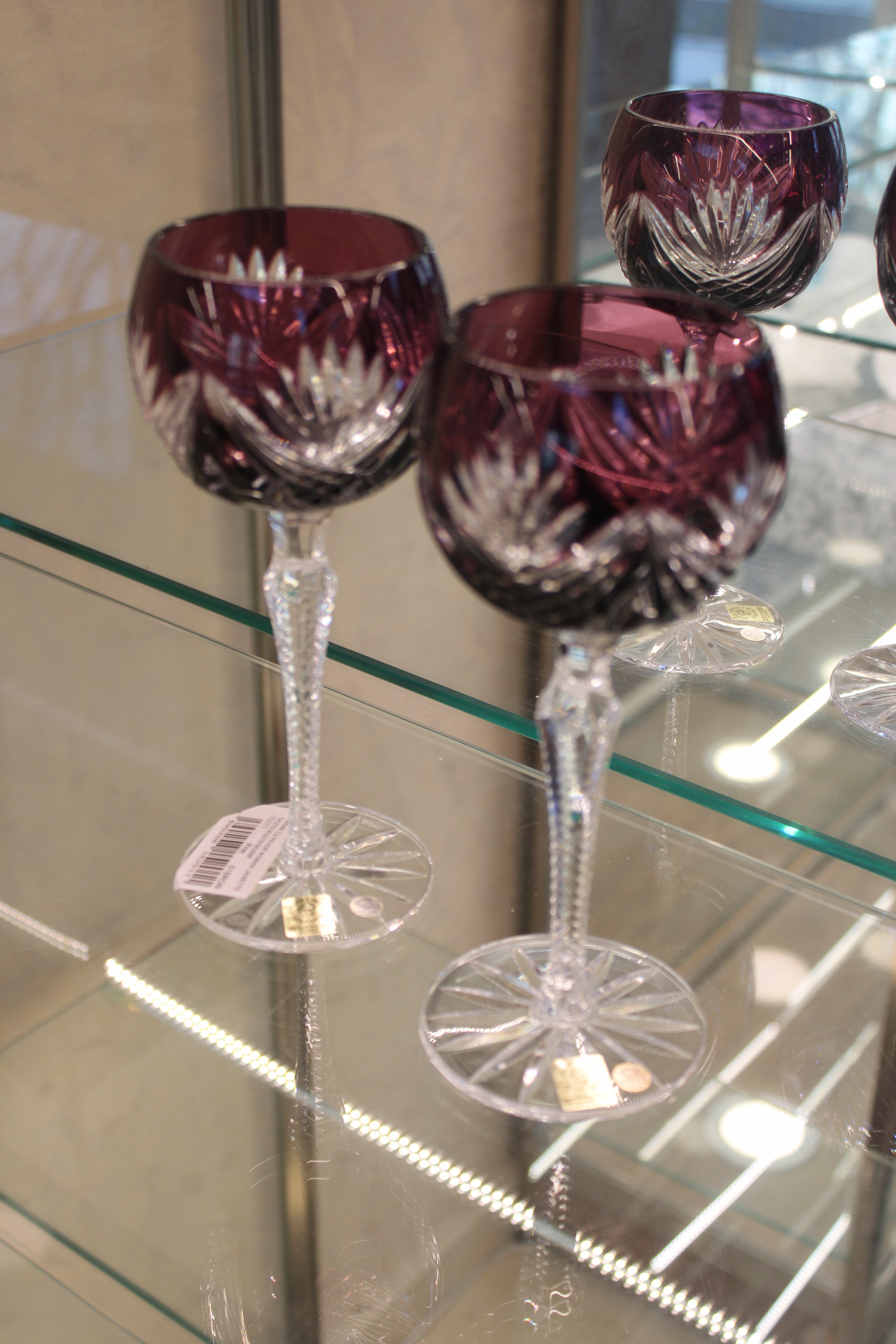 Set 2 Pahare Cu Picior Roman Janette - 190 ml - violet