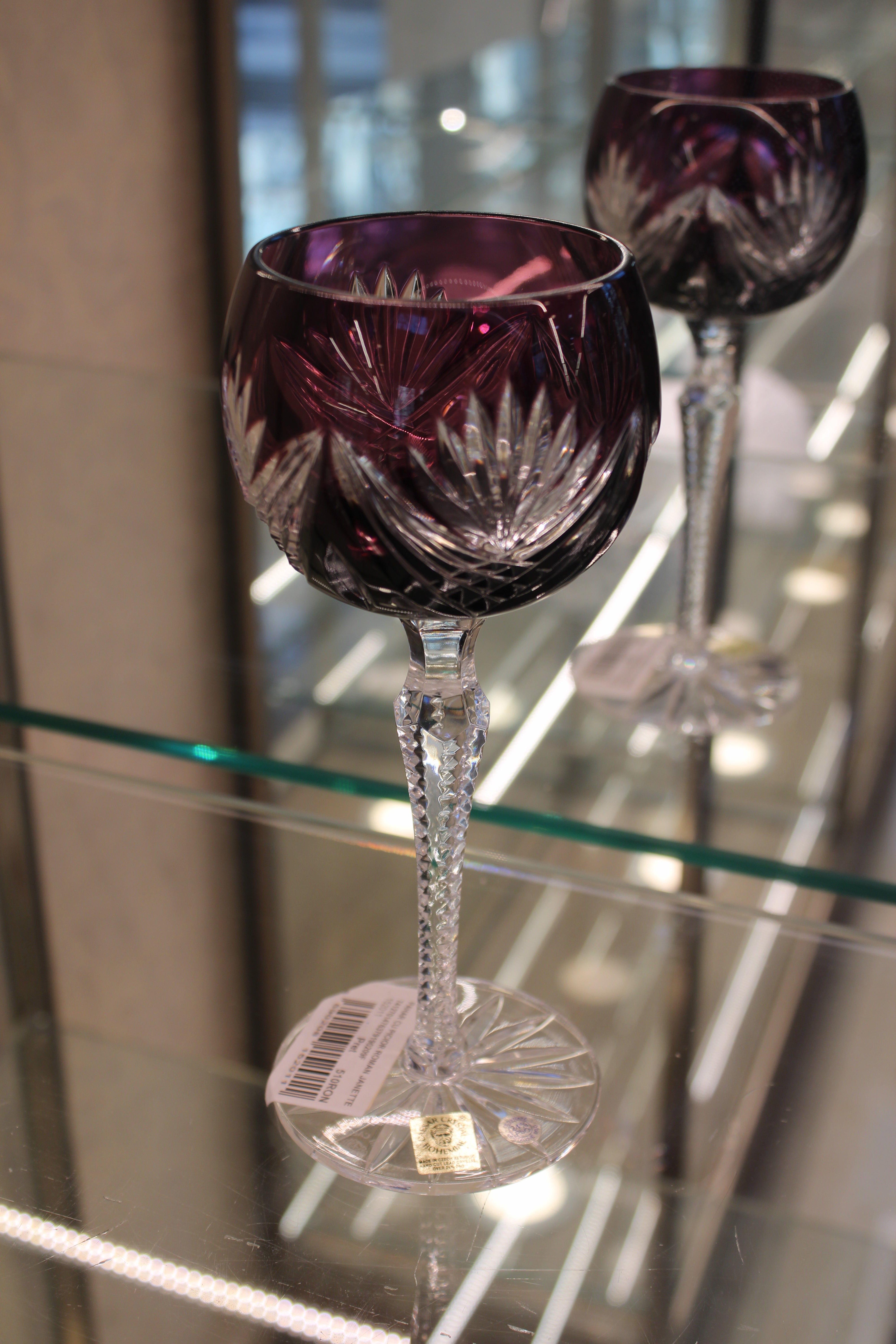 Set 2 Pahare Cu Picior Roman Janette - 190 ml - violet