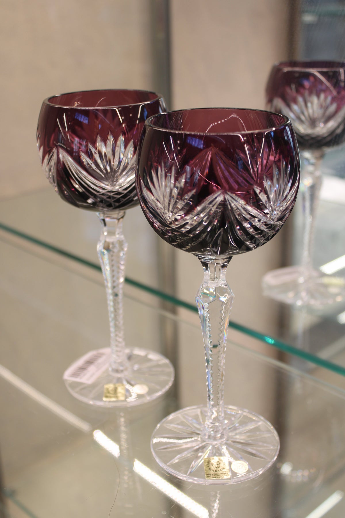 Set 2 Pahare Cu Picior Roman Janette - 190 ml - violet