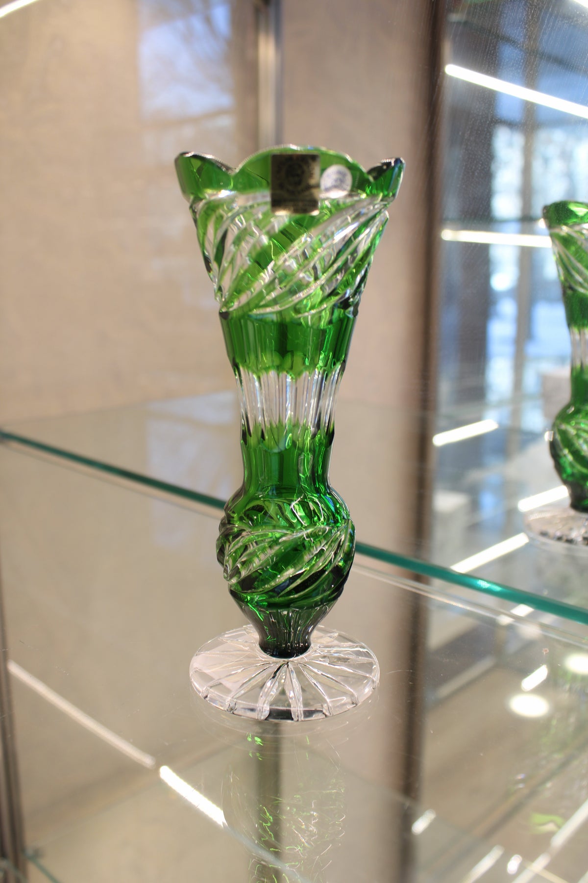 Vaza Twist - 180 mm - verde