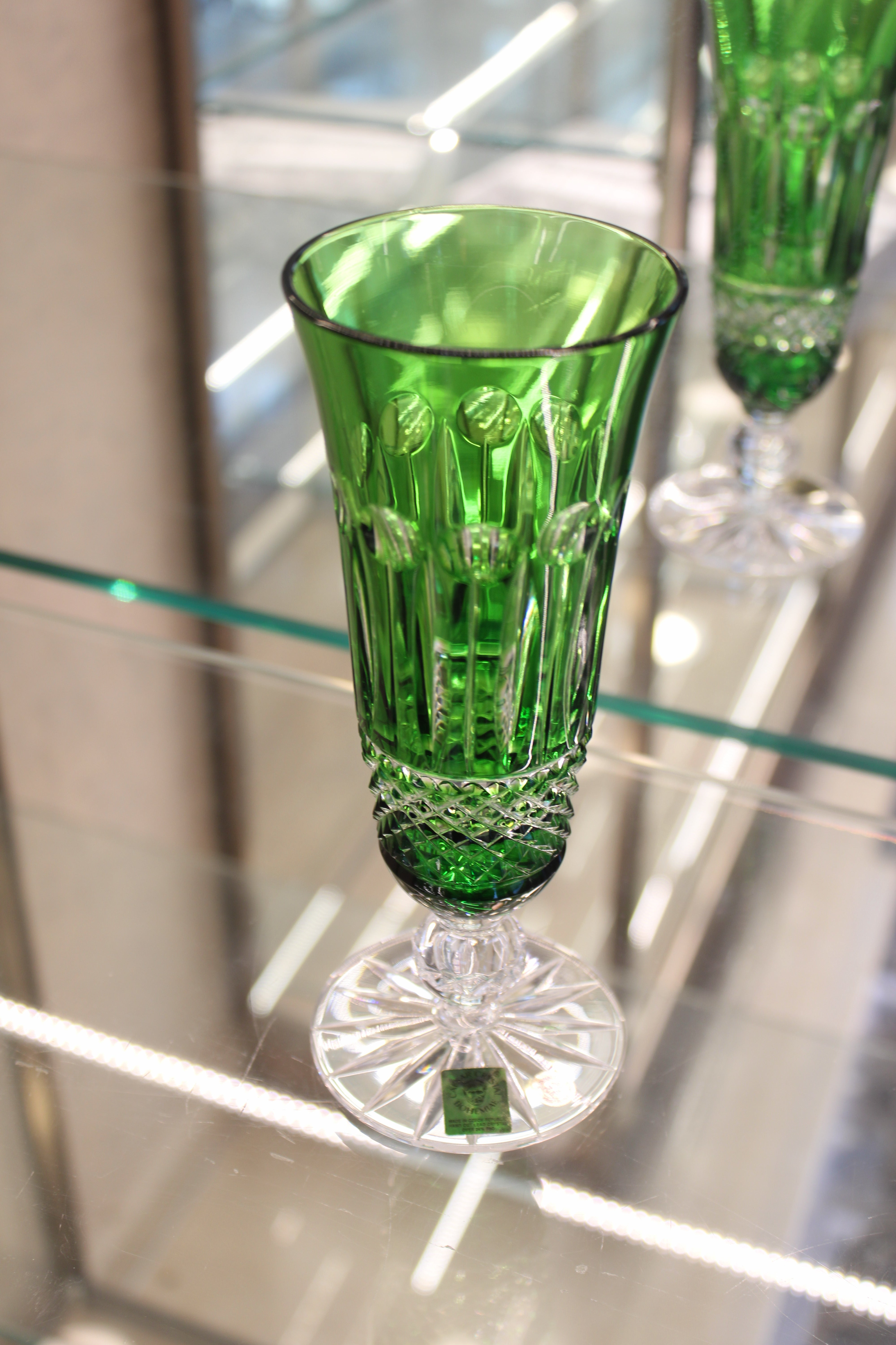 Set 6 Pahare Cu Picior Flute Tomy - 150 ml - verde