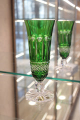 Set 6 Pahare Cu Picior Flute Tomy - 150 ml - verde