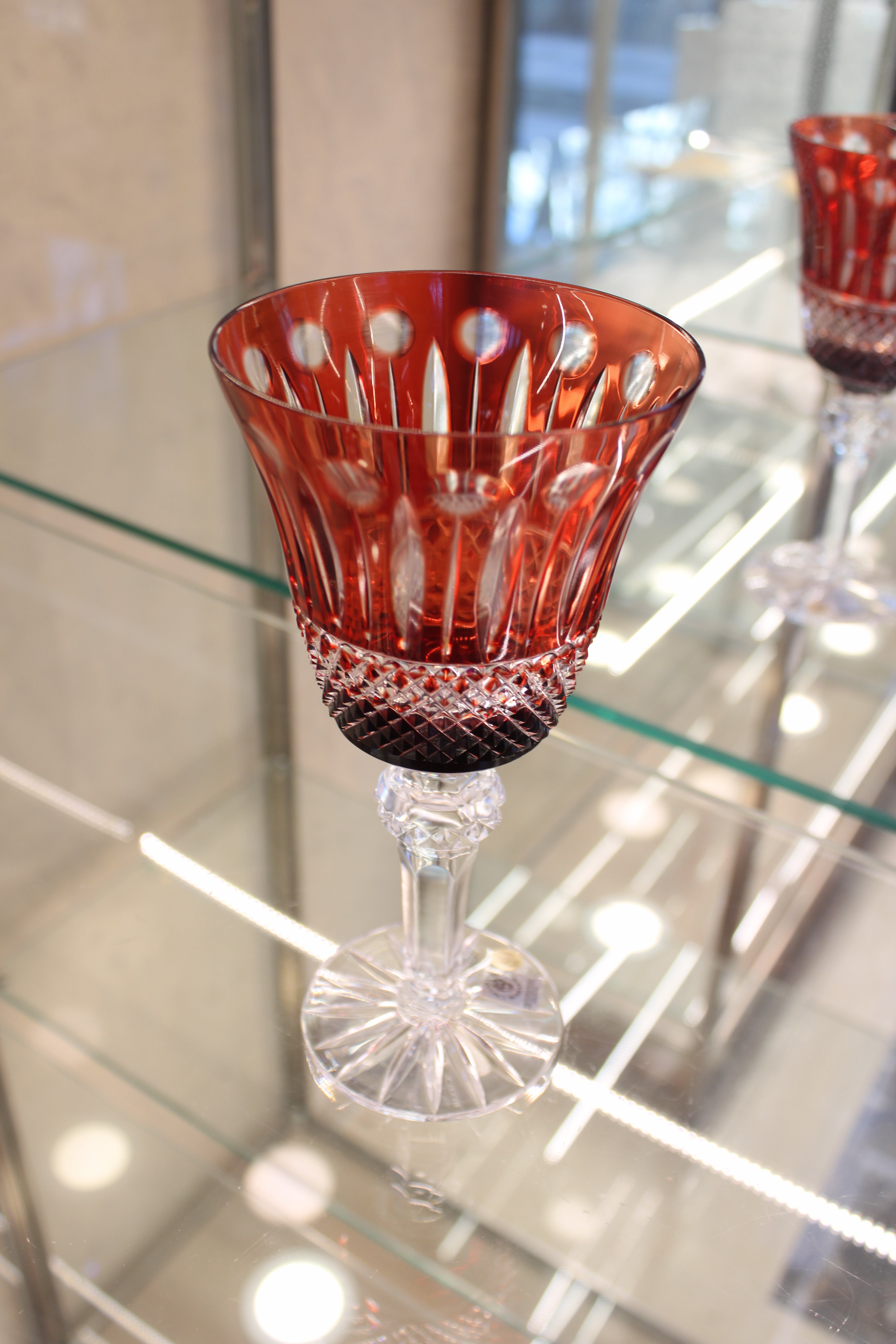 Set 6 Pahare Cu Picior Goblet Tomy - 180 ml - ruby