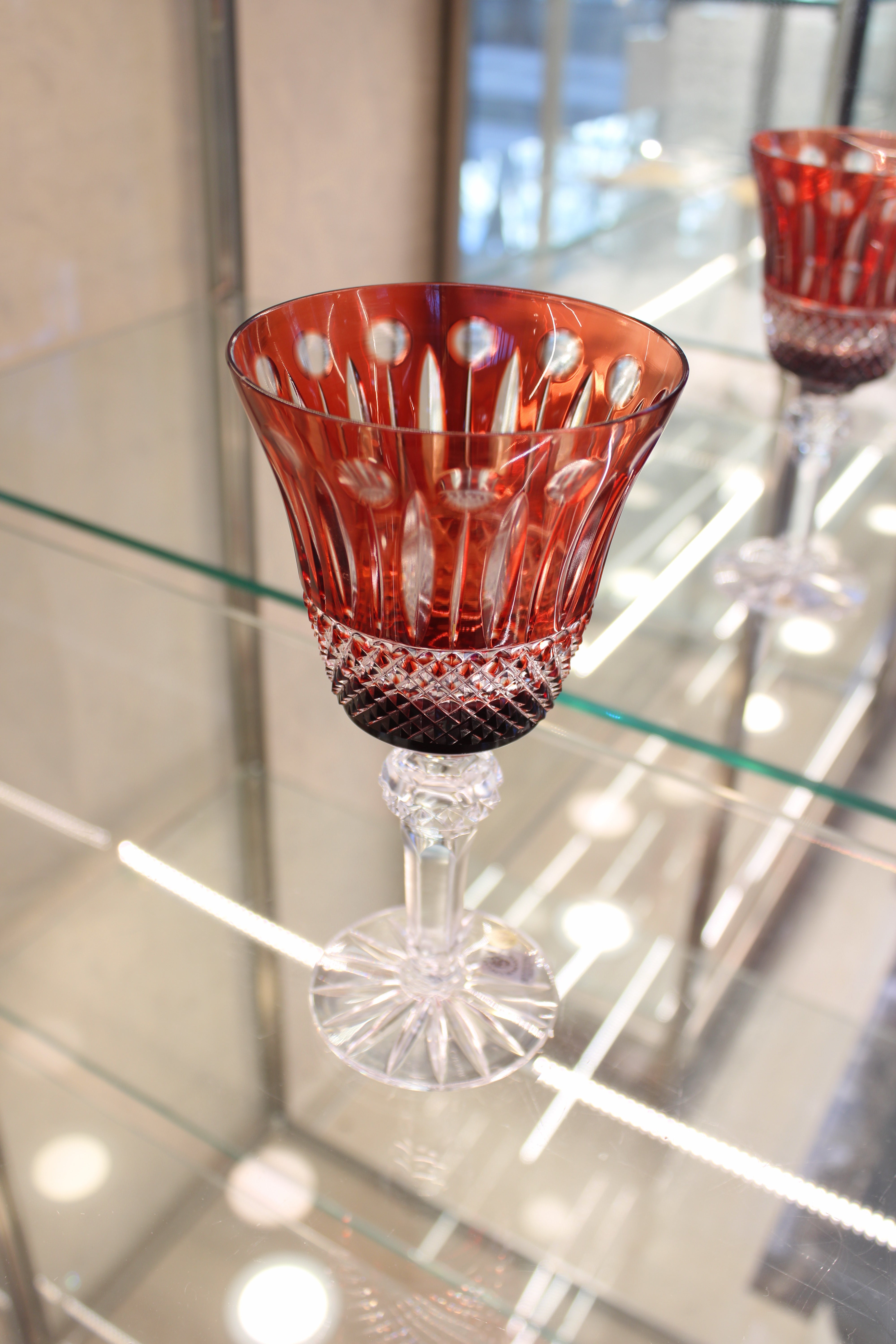 Set 6 Pahare Cu Picior Goblet Tomy - 180 ml - ruby