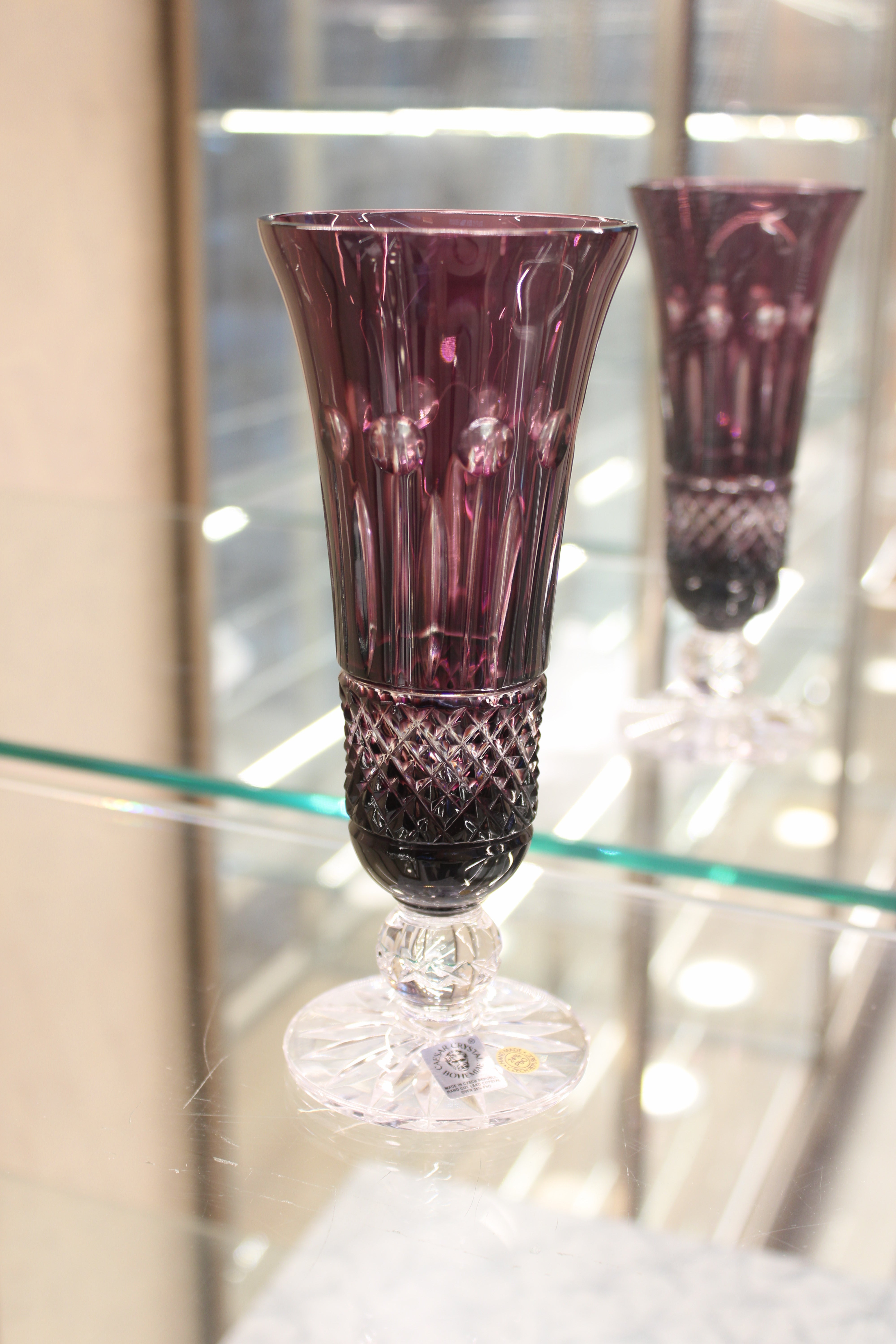 Set 6 Pahare Cu Picior Flute Tomy - 155 ml - violet