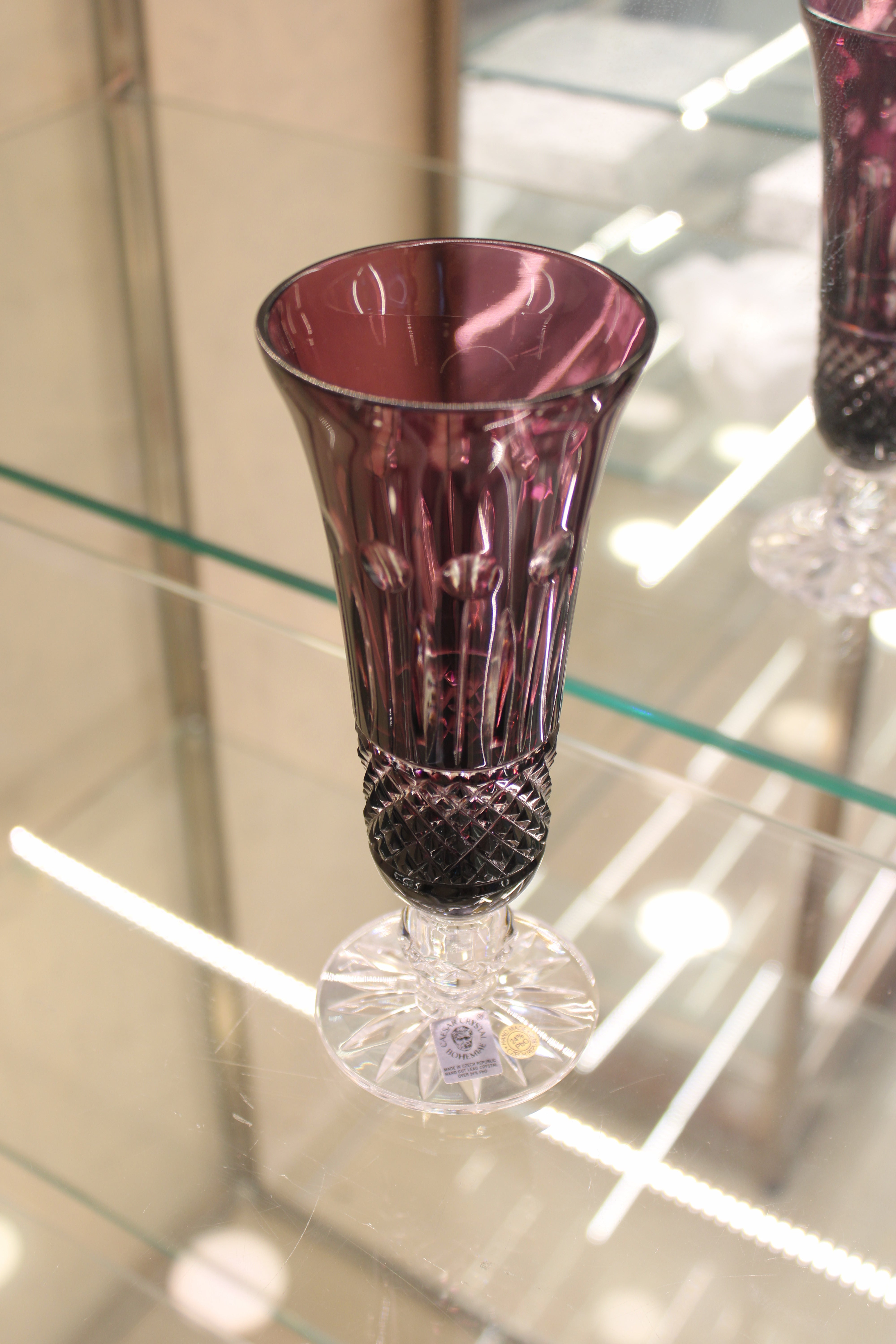 Set 6 Pahare Cu Picior Flute Tomy - 155 ml - violet