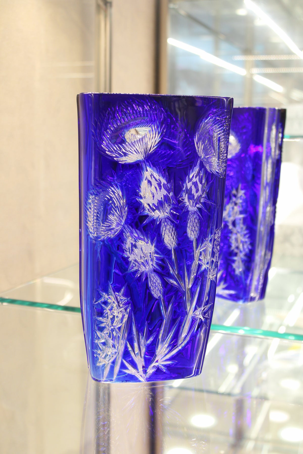 Vaza Thistle - 255 mm - albastru