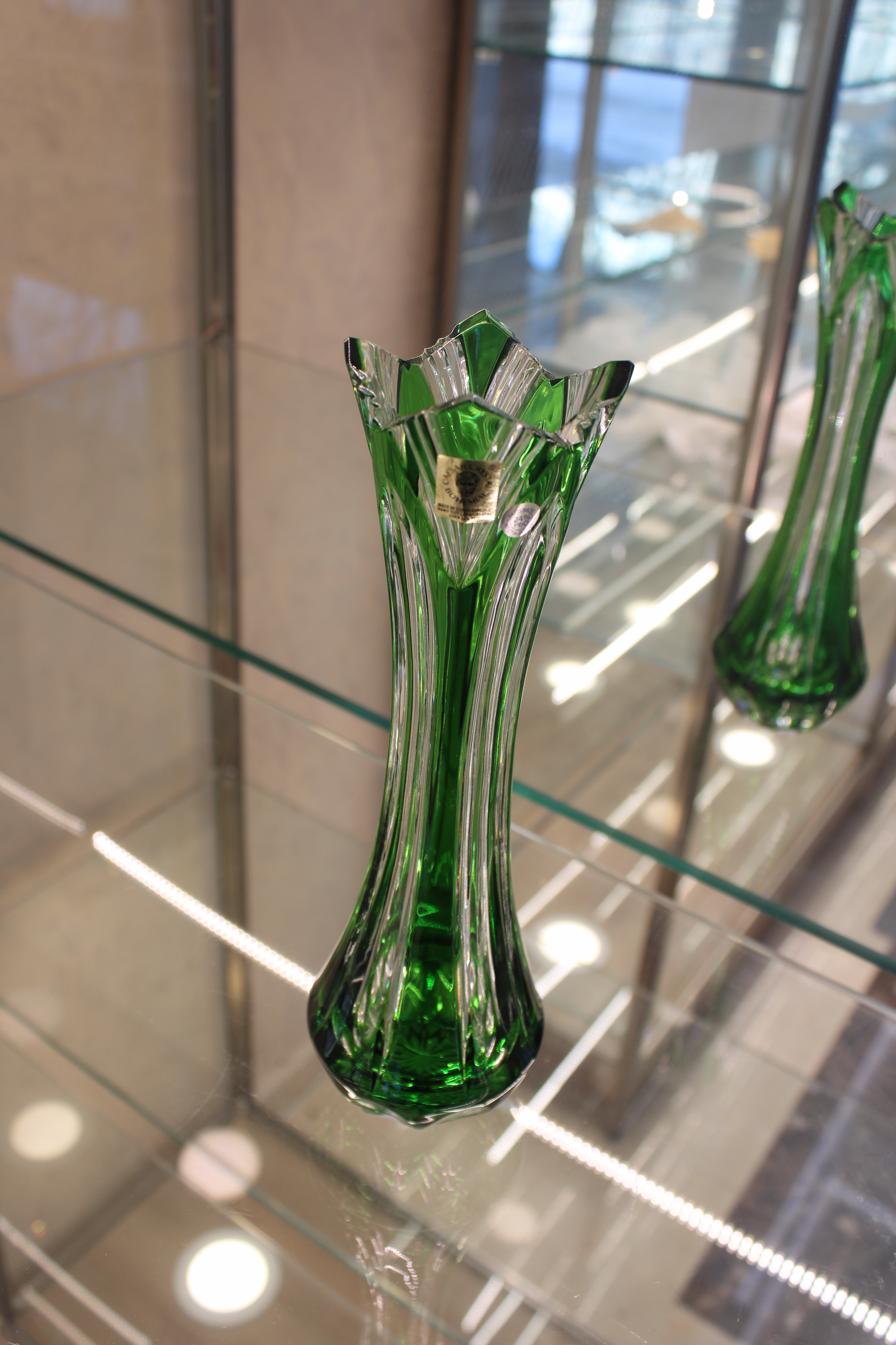 Vaza Lotos - 255 mm - verde