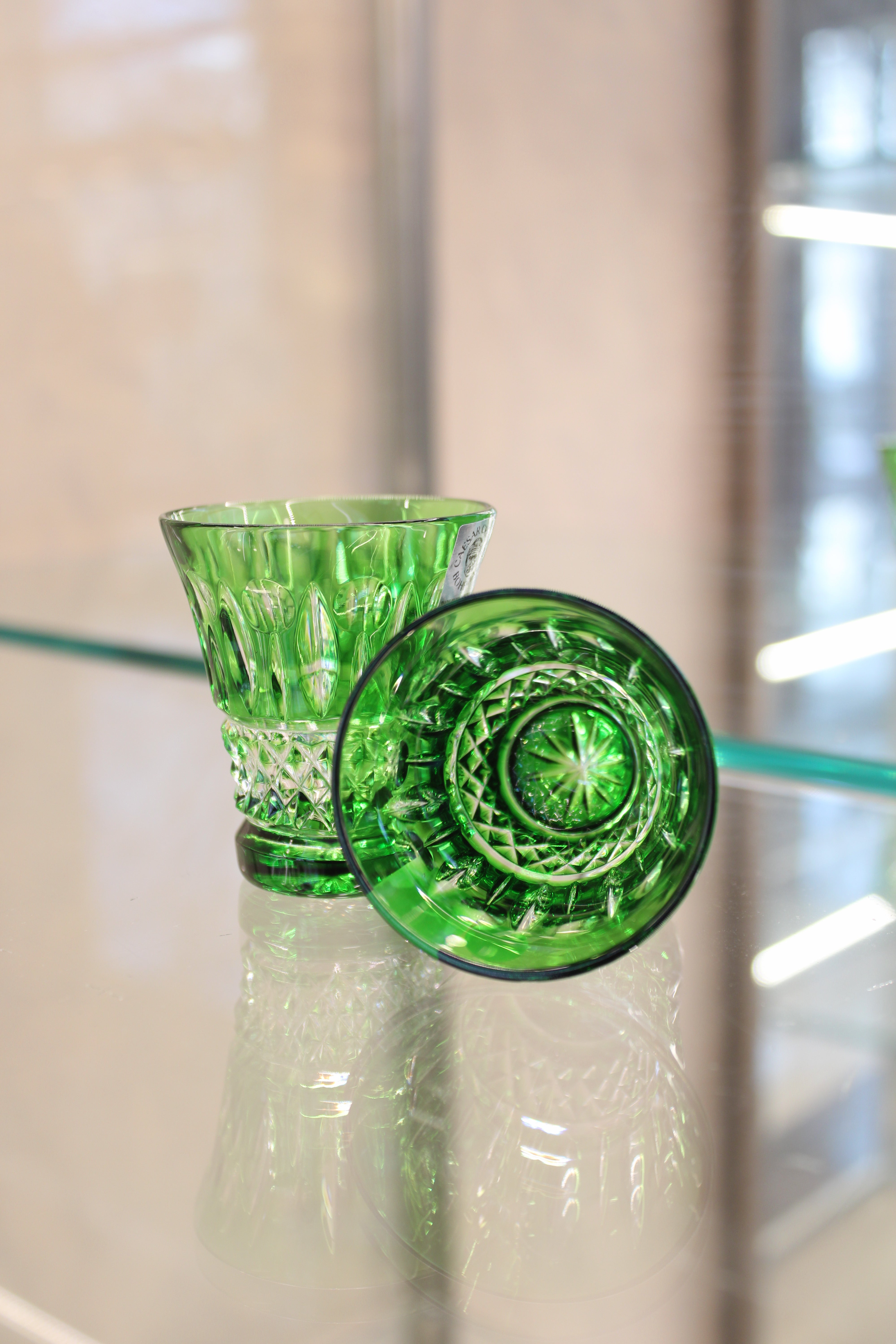 Set 2 Pahare Fara Picior Tomy - 45 ml - verde