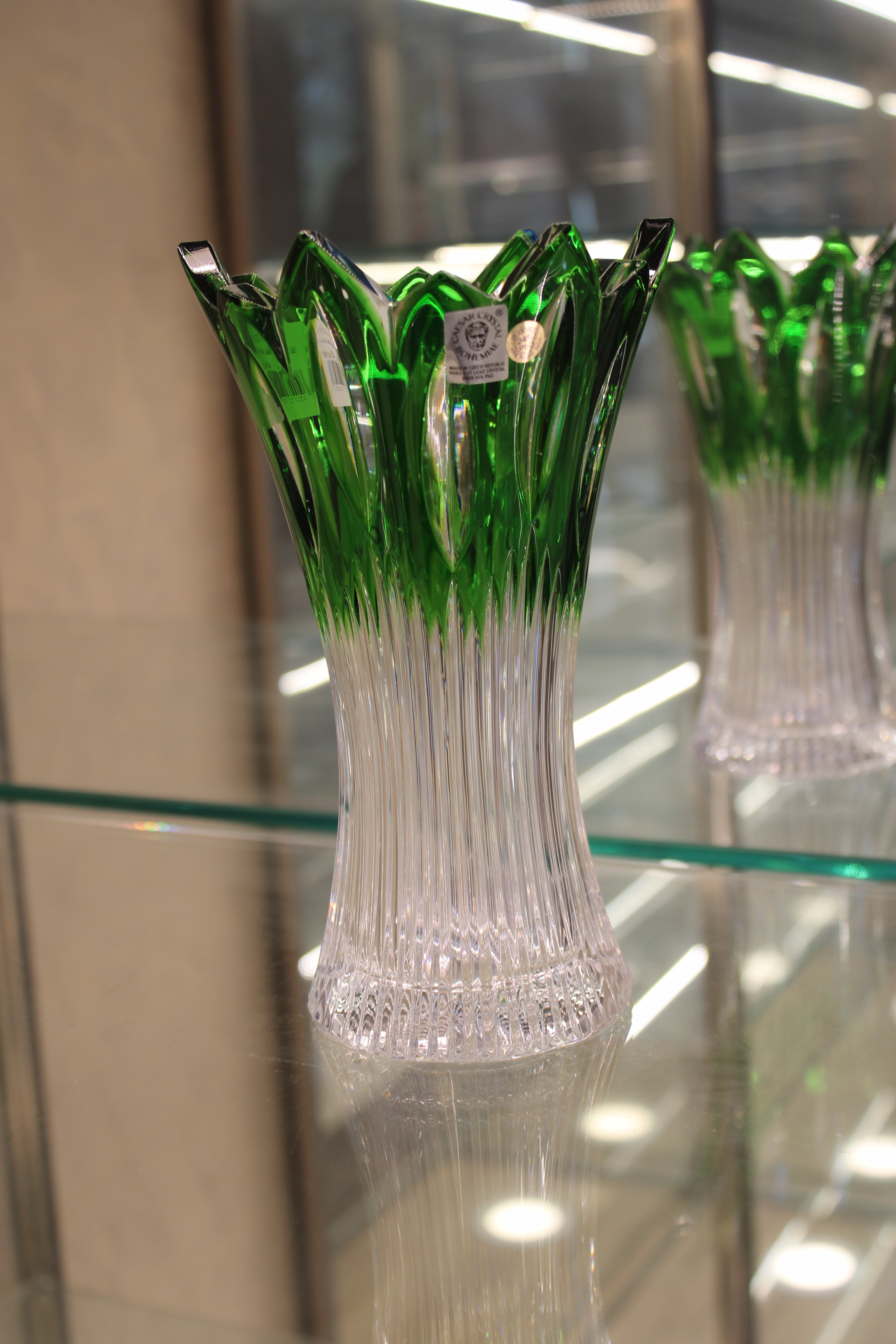 VAZA FLAME - 205mm - Verde