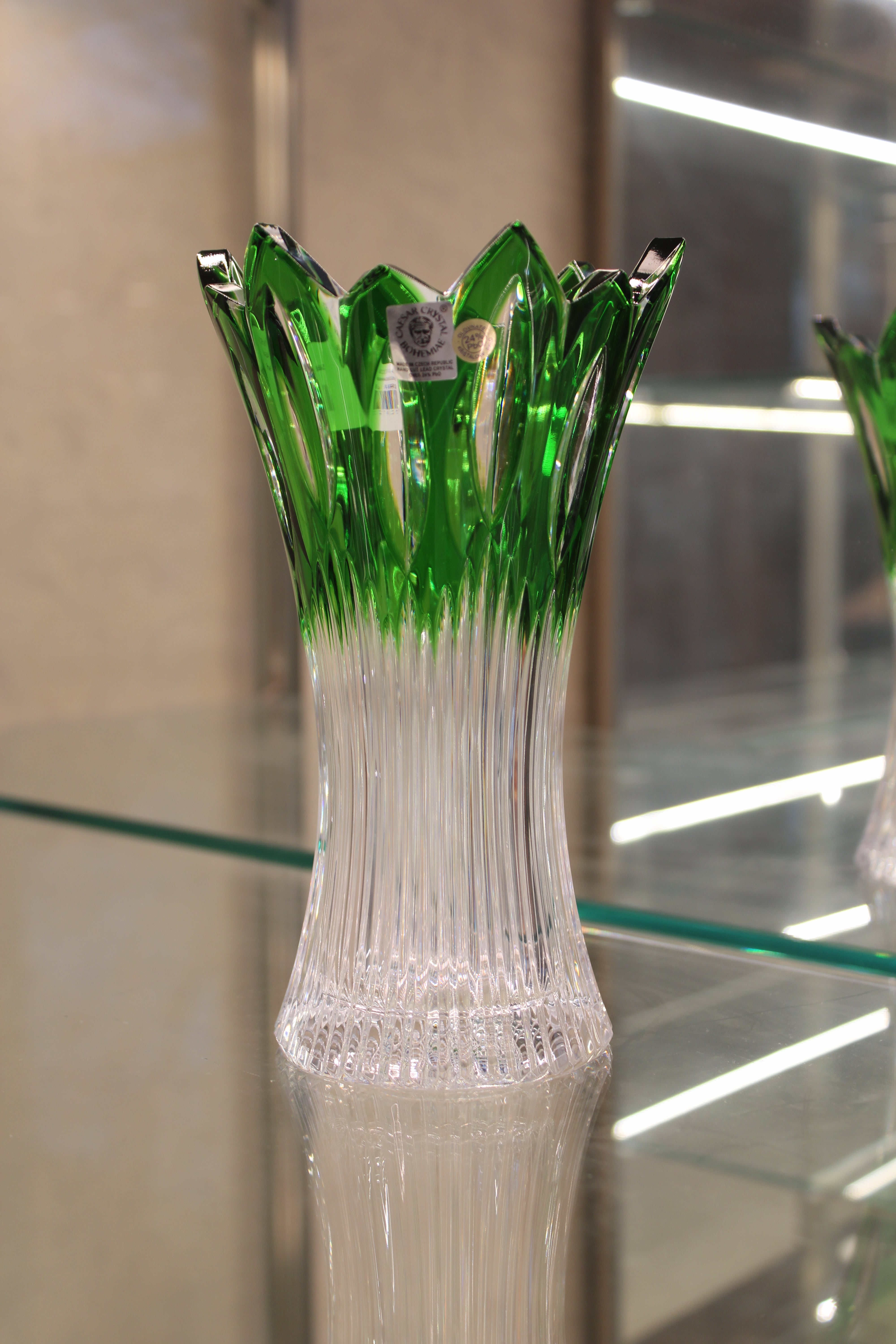 VAZA FLAME - 205mm - Verde