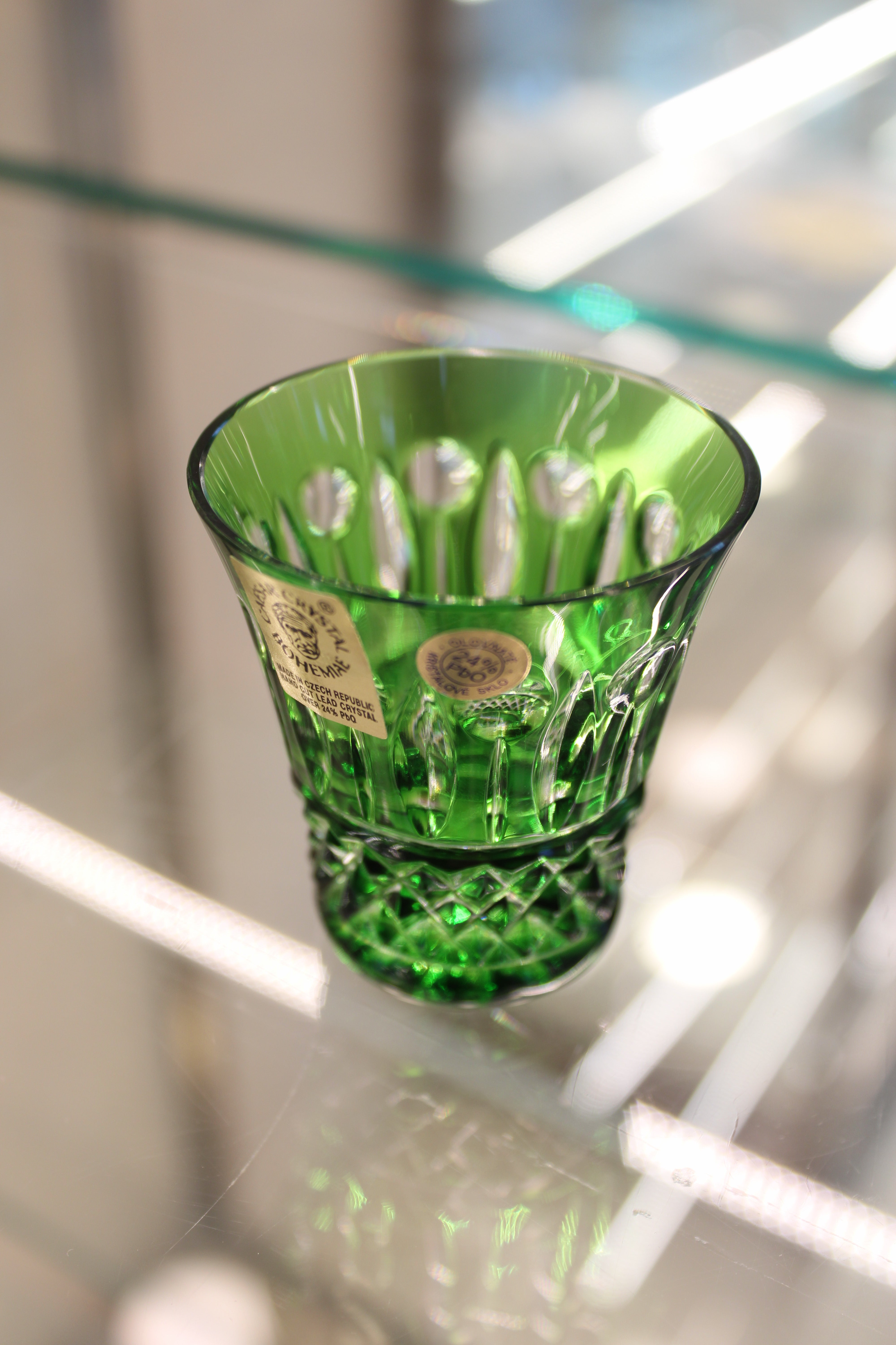 Set 6 Paharefara Picior Tomy - 45 ml - verde
