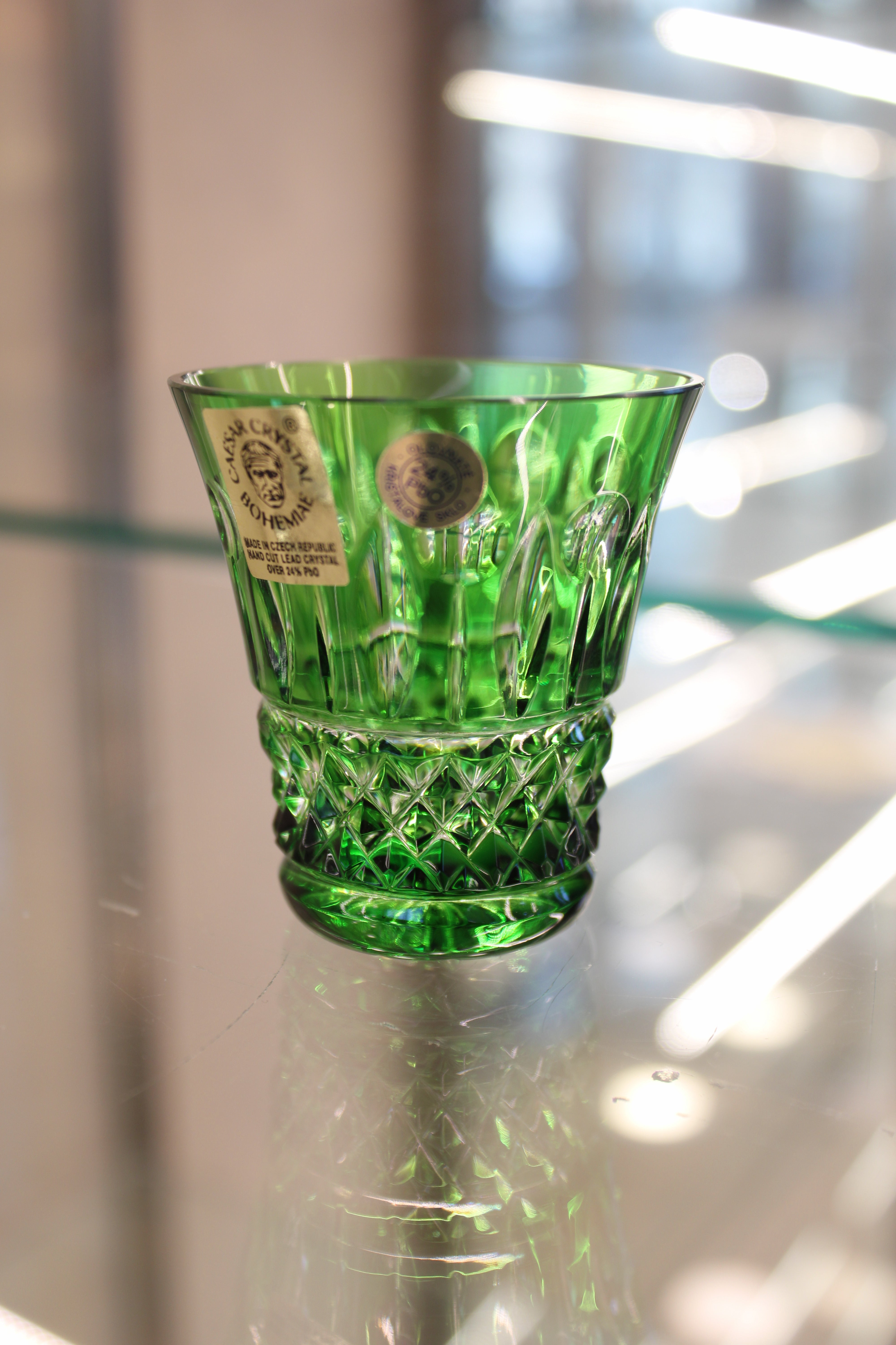 Set 6 Paharefara Picior Tomy - 45 ml - verde