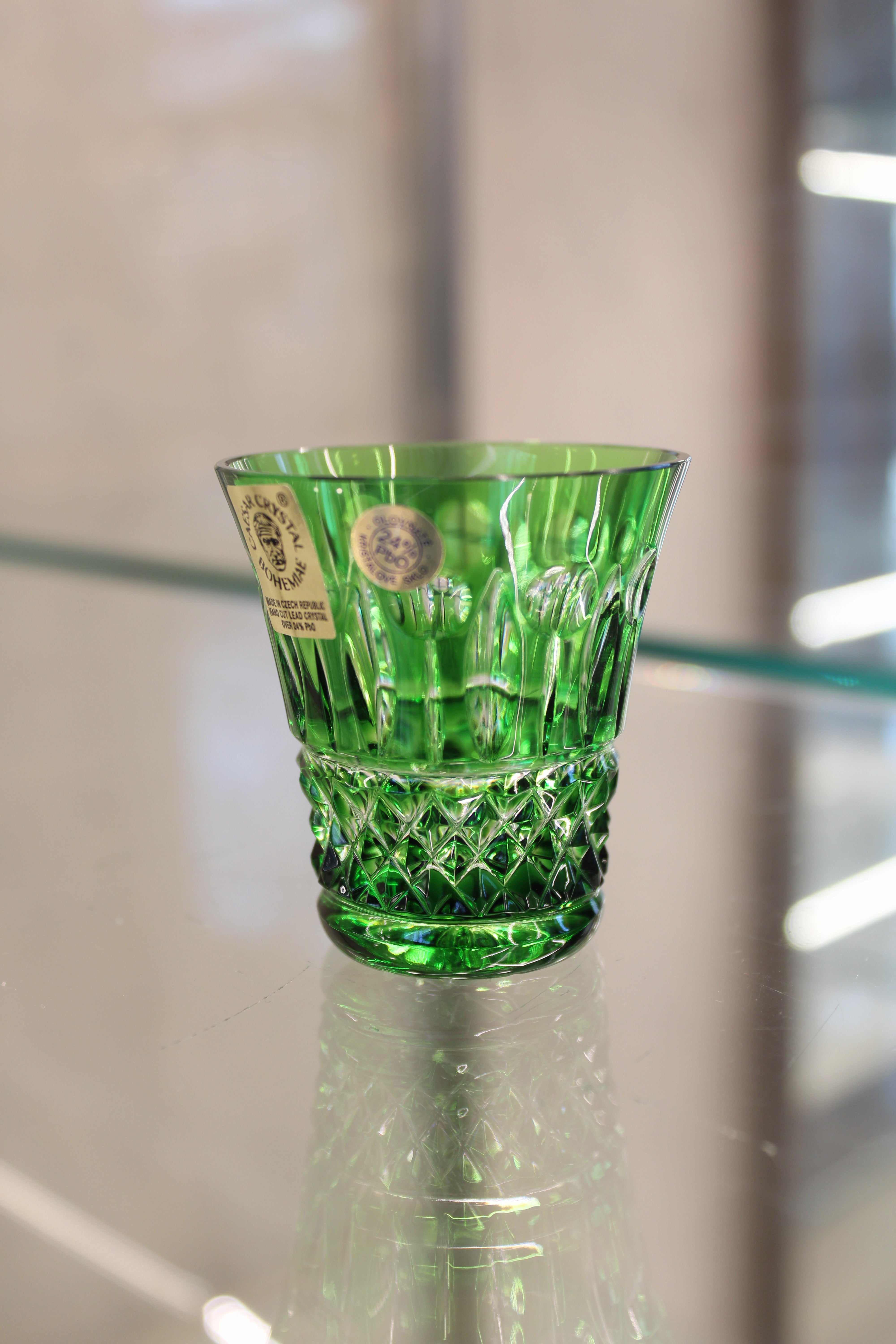 Set 6 Paharefara Picior Tomy - 45 ml - verde