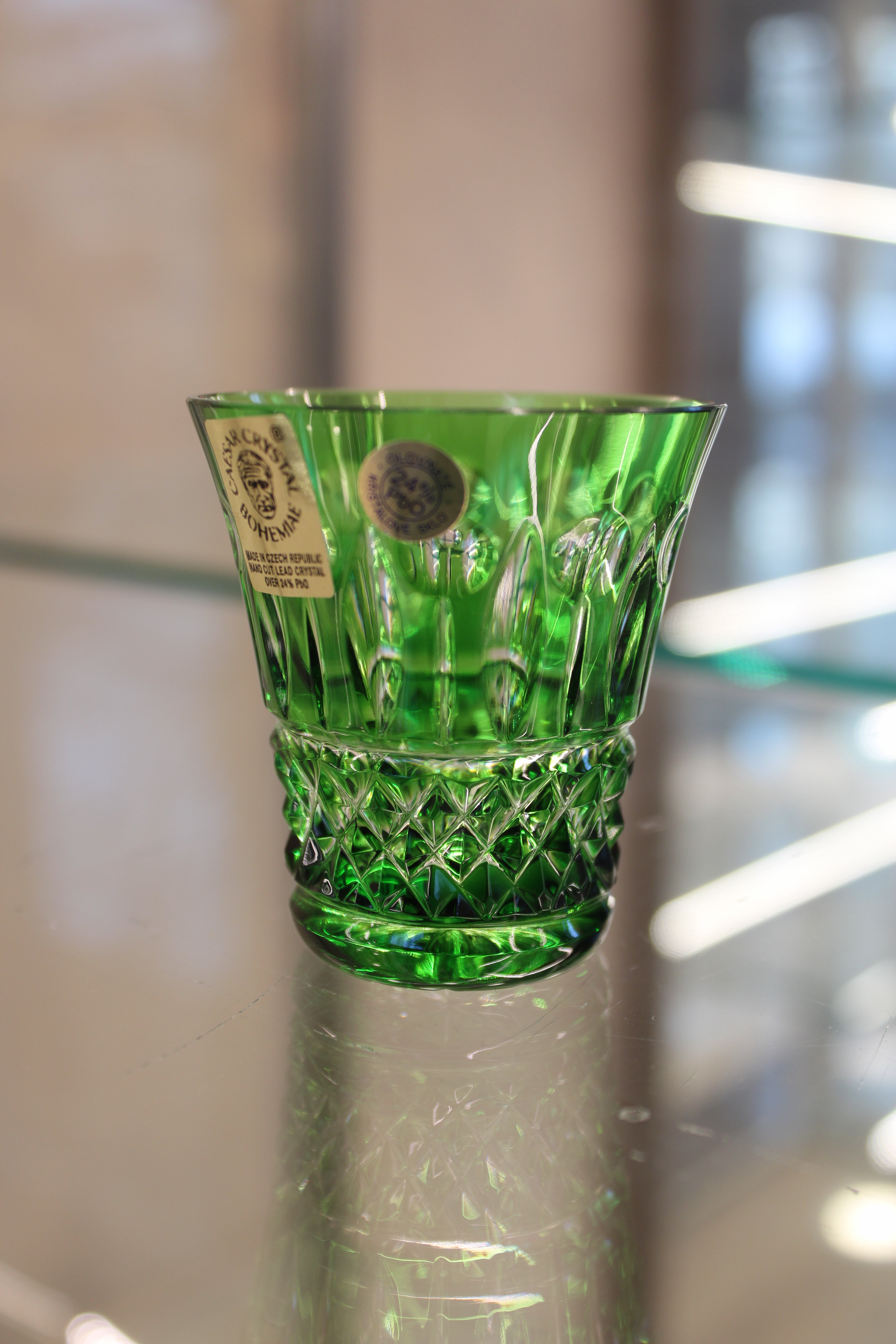 Set 6 Paharefara Picior Tomy - 45 ml - verde