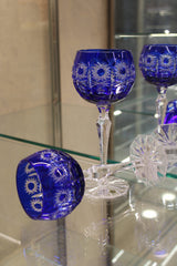 Set 2 Pahare Cu Picior Roman Petra - 190 ml - albastru