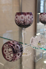 Set 2 Pahare Cu Picior Roman Petra - 190 ml - violet