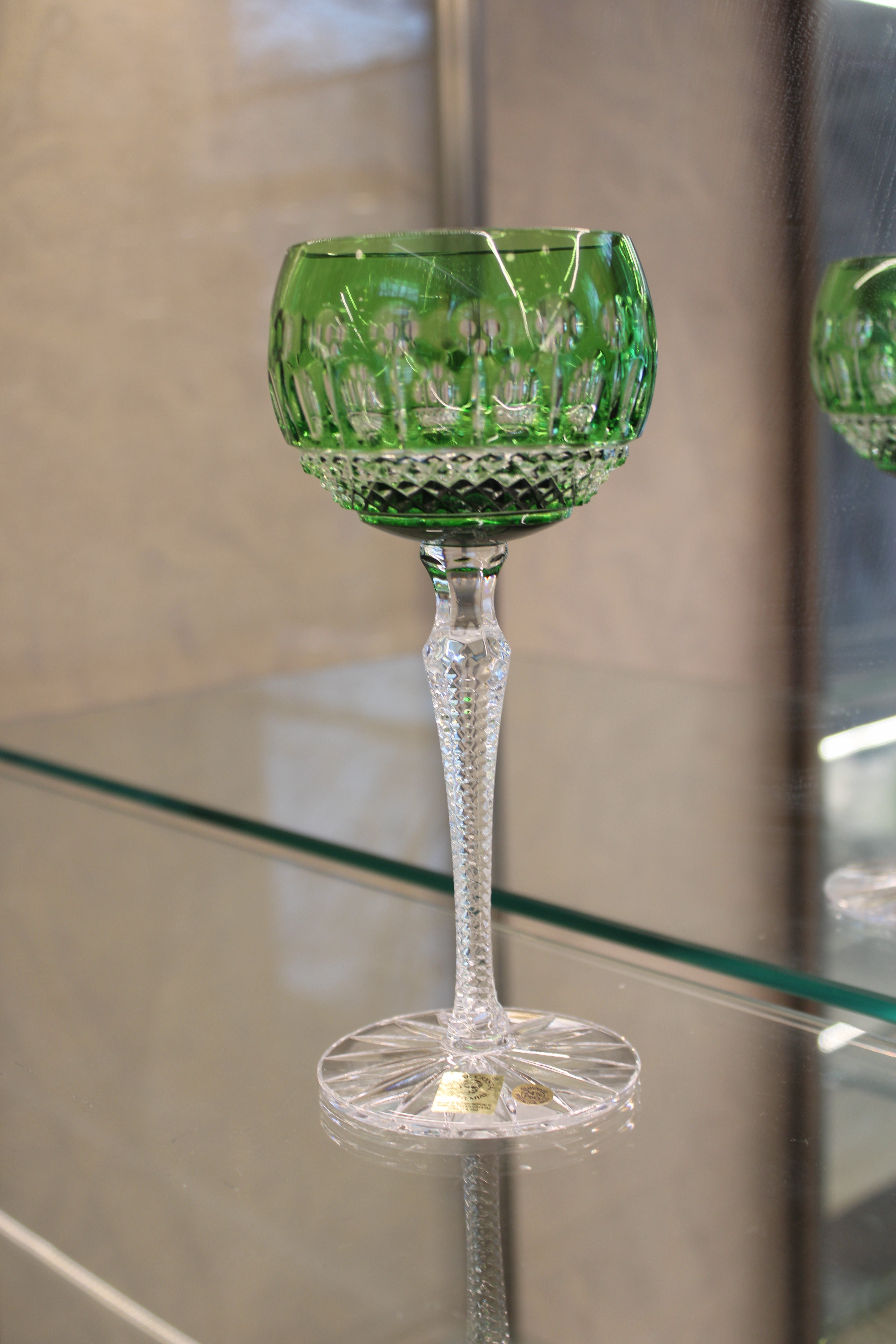 Set 2 Pahare Cu Picior Roemer Tomy - 190 ml - verde