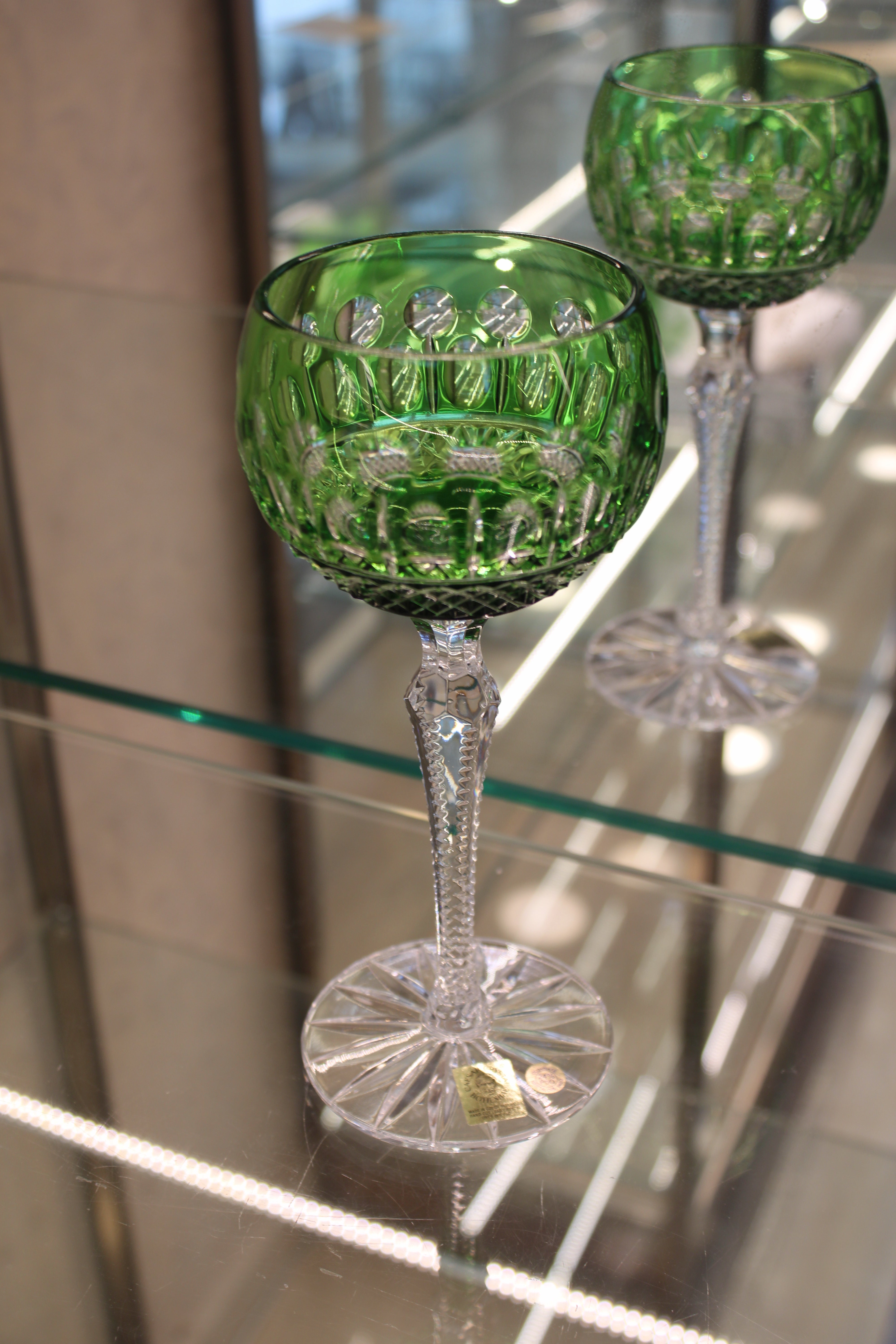 Set 2 Pahare Cu Picior Roemer Tomy - 190 ml - verde