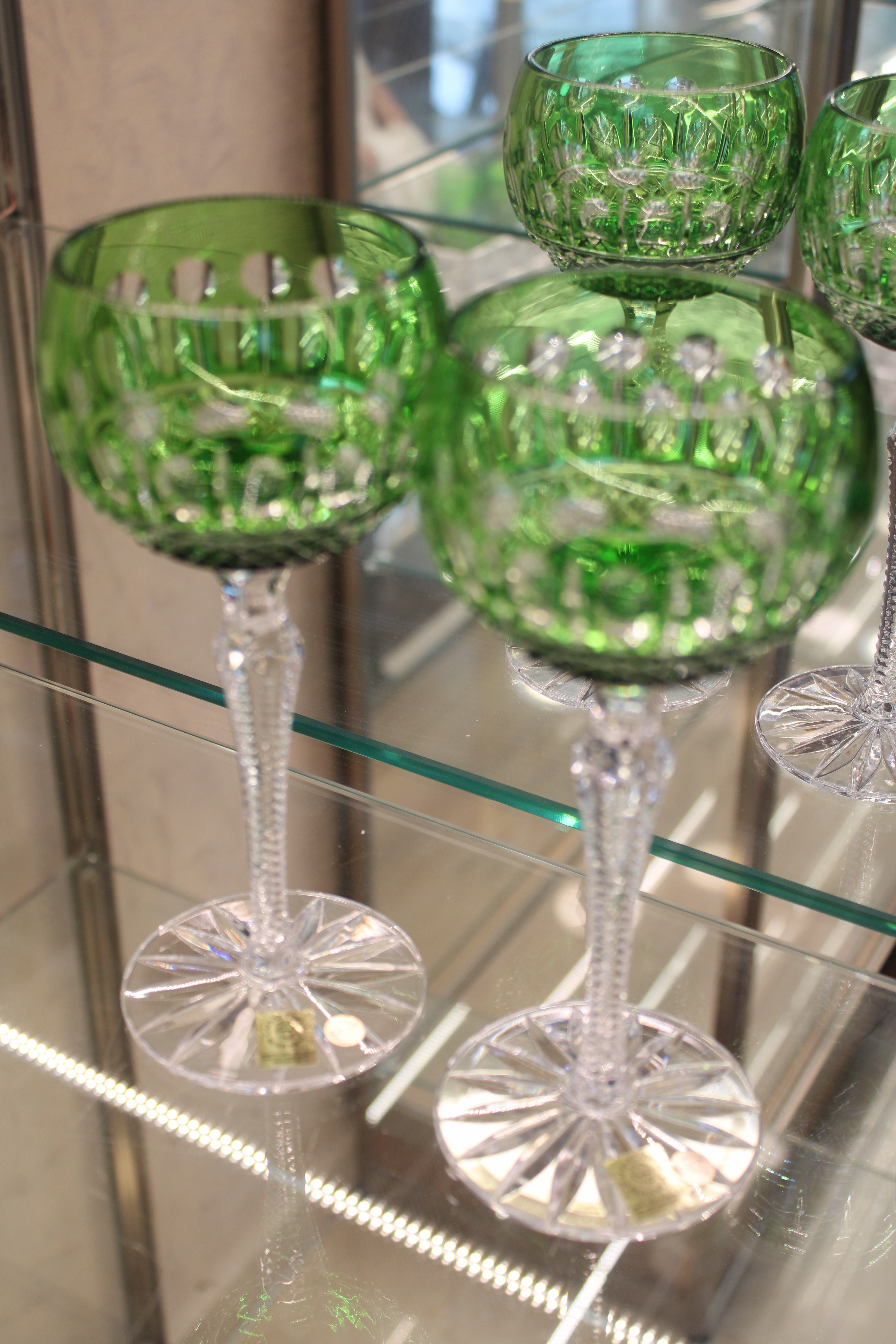 Set 2 Pahare Cu Picior Roemer Tomy - 190 ml - verde