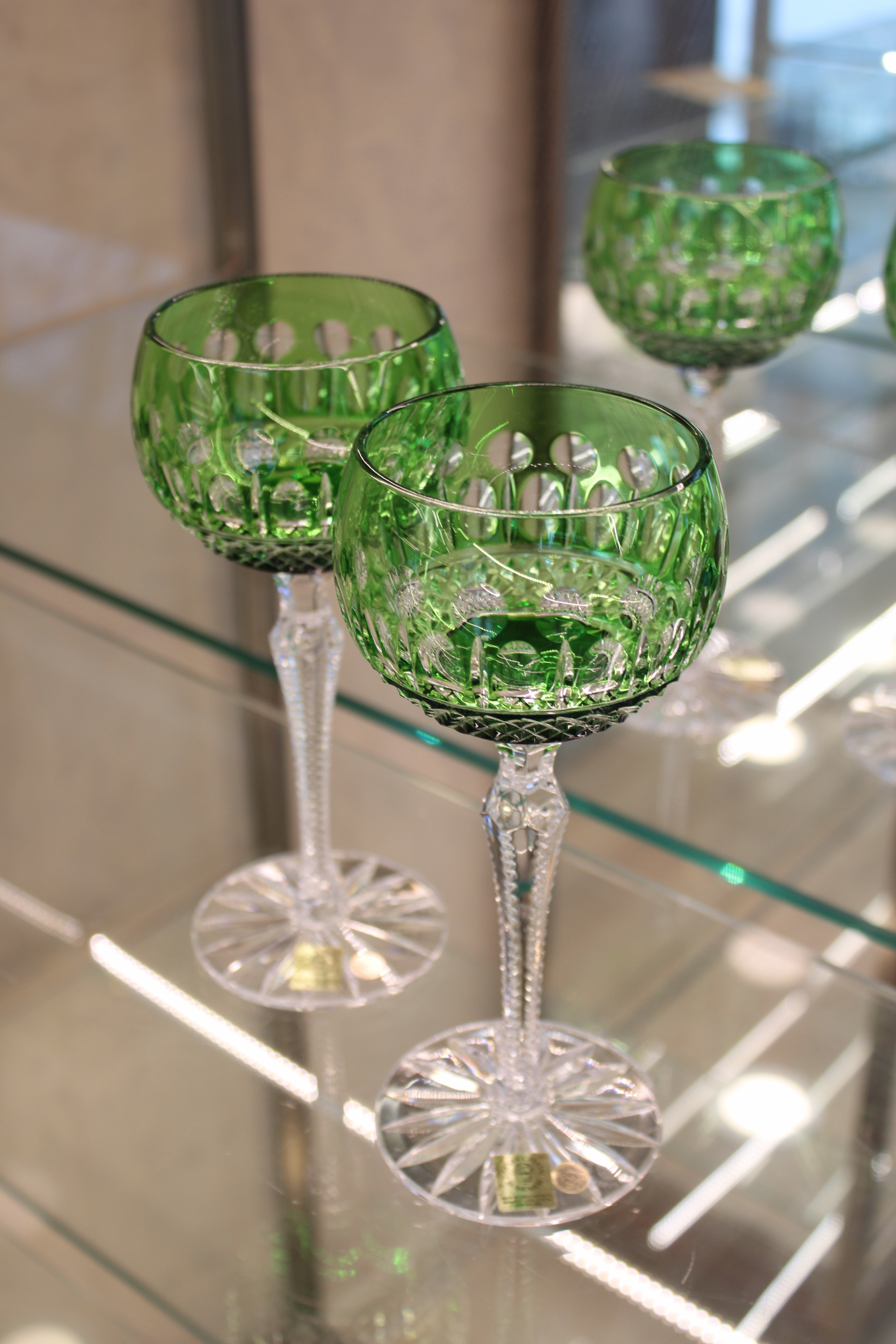 Set 2 Pahare Cu Picior Roemer Tomy - 190 ml - verde