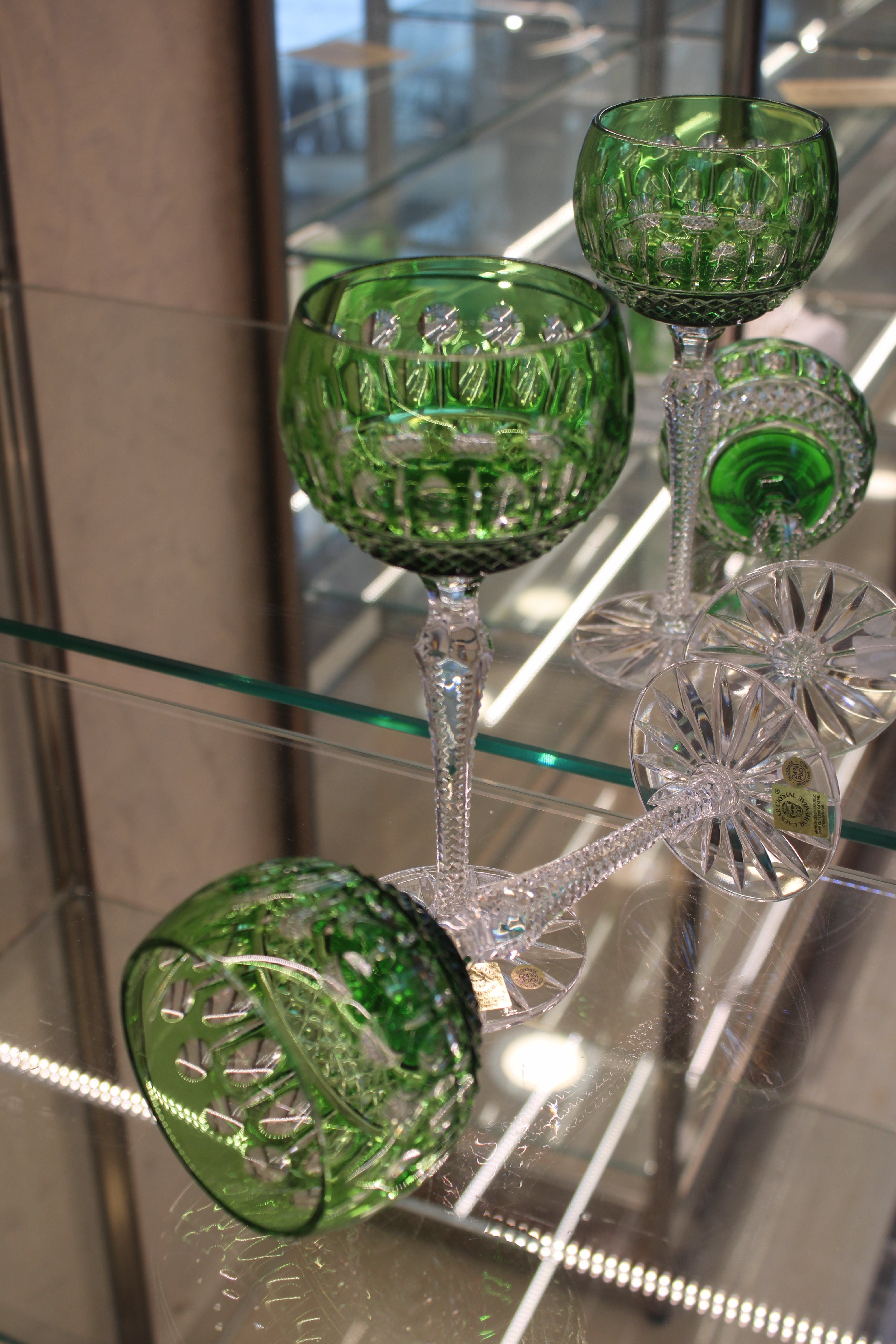 Set 2 Pahare Cu Picior Roemer Tomy - 190 ml - verde