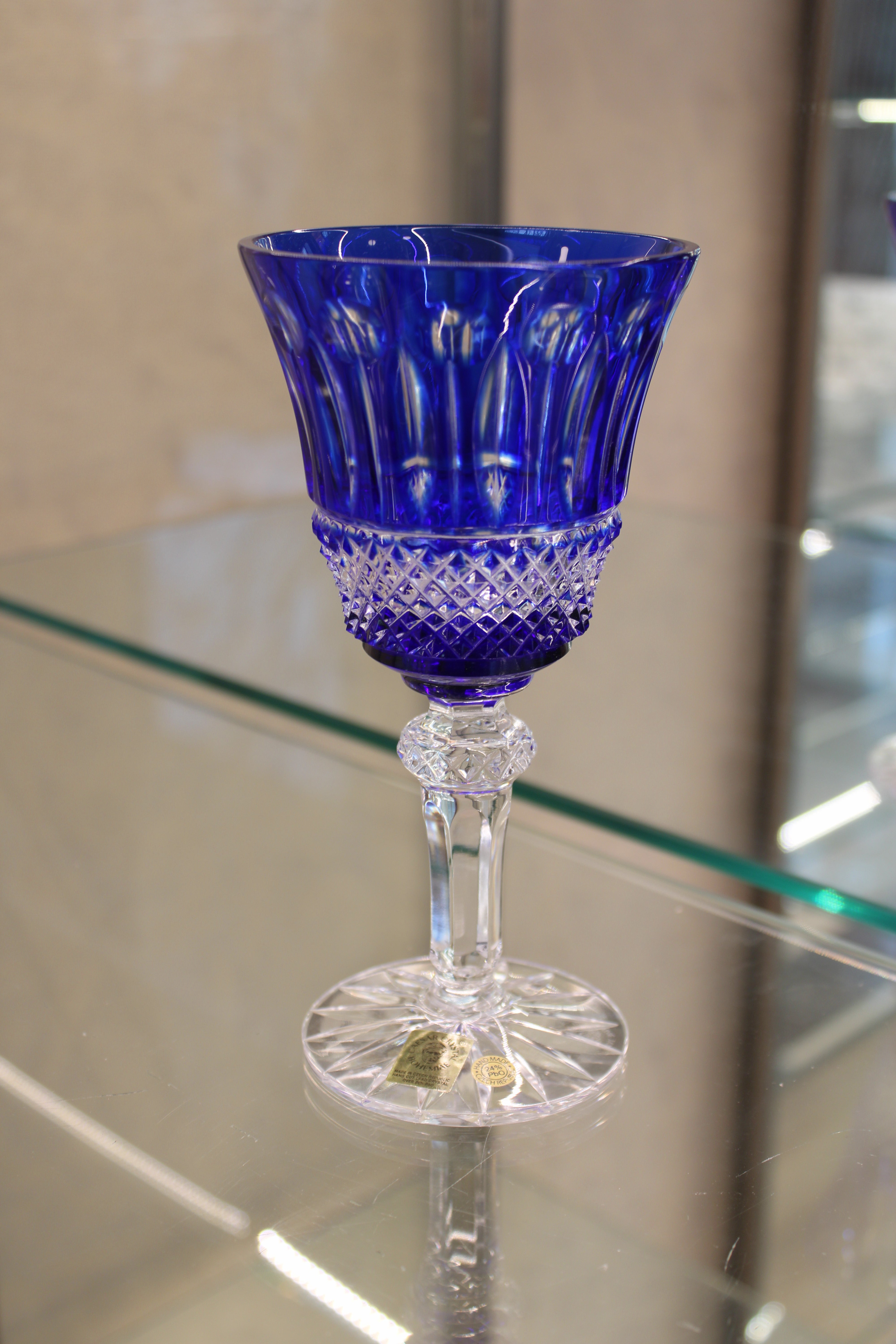 Set 2 Pahare Cu Picior Goblet Tomy - 180 ml - albastru