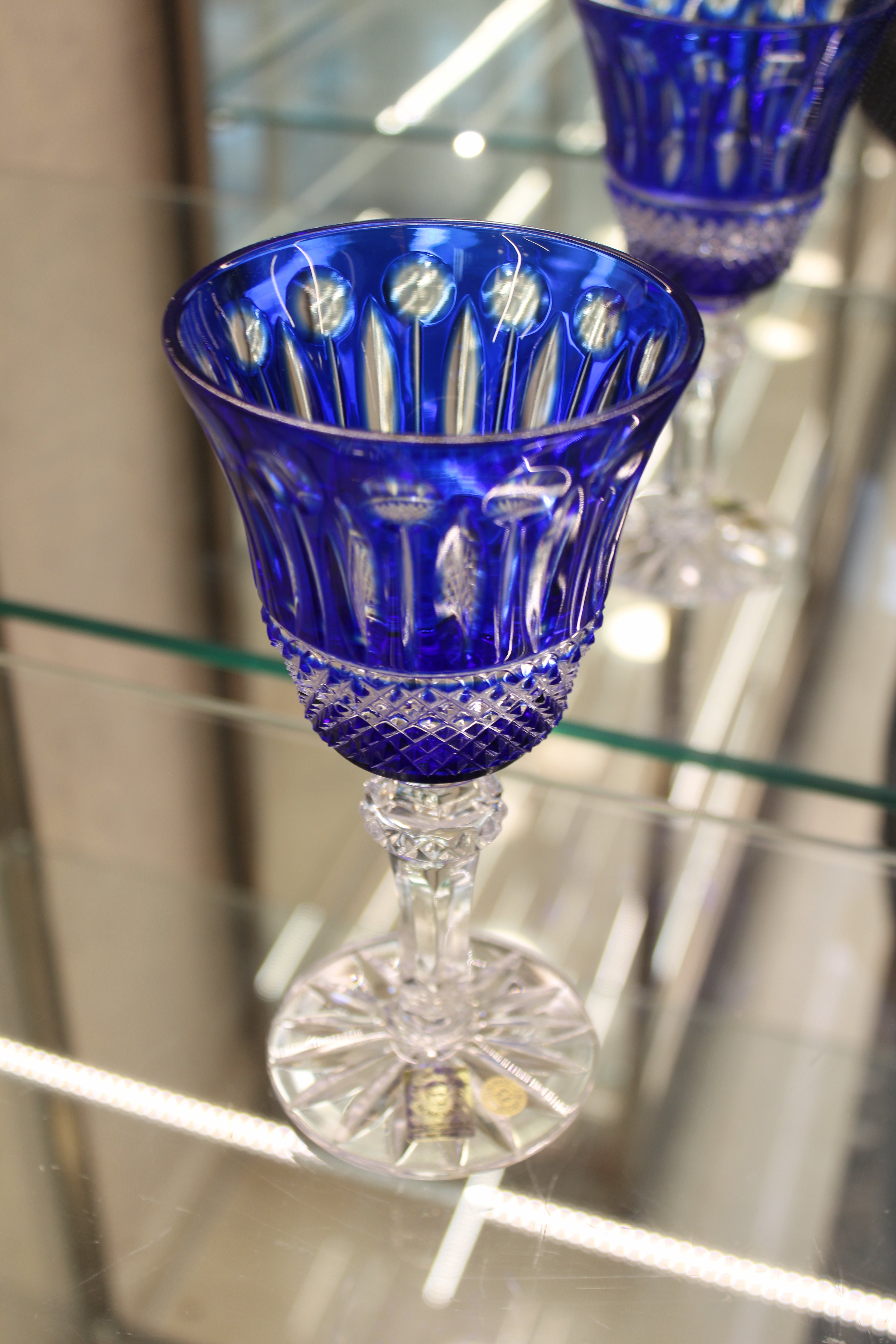 Set 2 Pahare Cu Picior Goblet Tomy - 180 ml - albastru