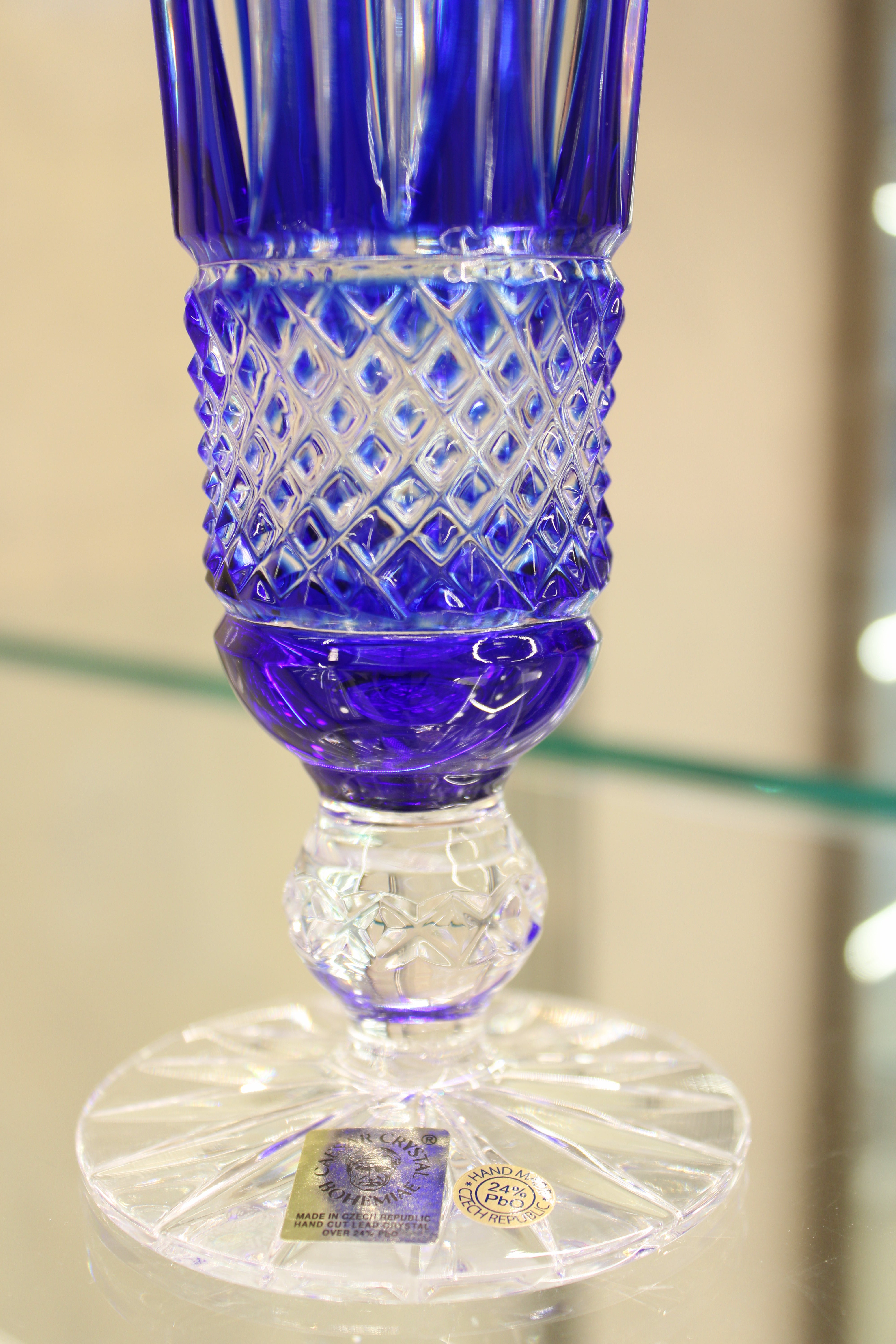 Set 2 Pahare Cu Picior Flute Tomy - 150 ml - albastru
