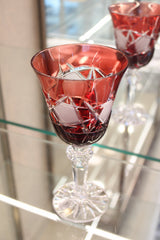 Set 6 Pahare Cu Picior Goblet Mars - 240 ml - ruby