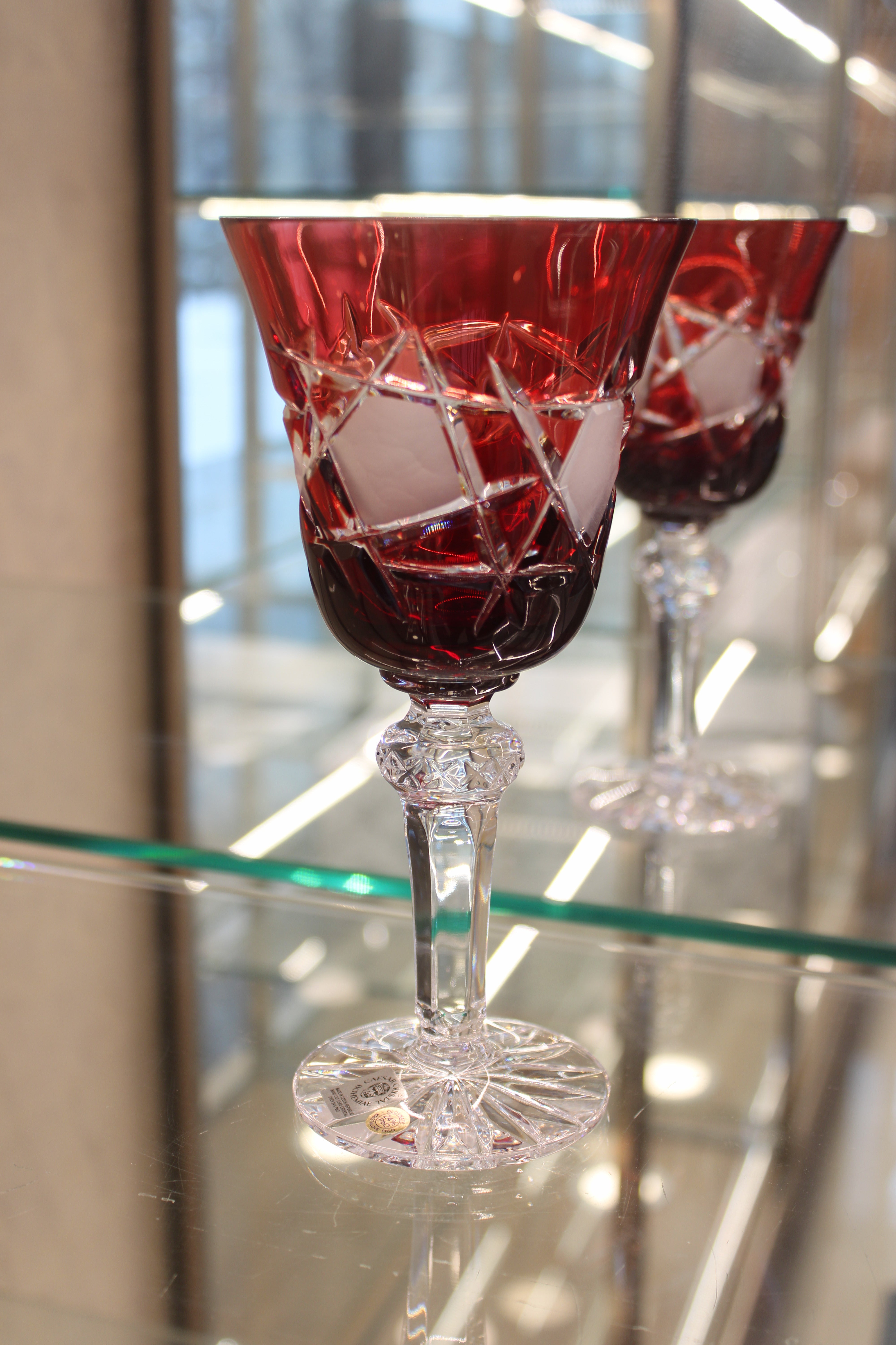 Set 6 Pahare Cu Picior Goblet Mars - 240 ml - ruby